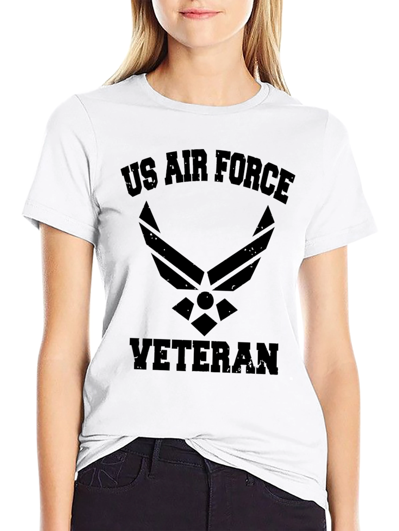 US Air Force Veteran Black T-Shirt
