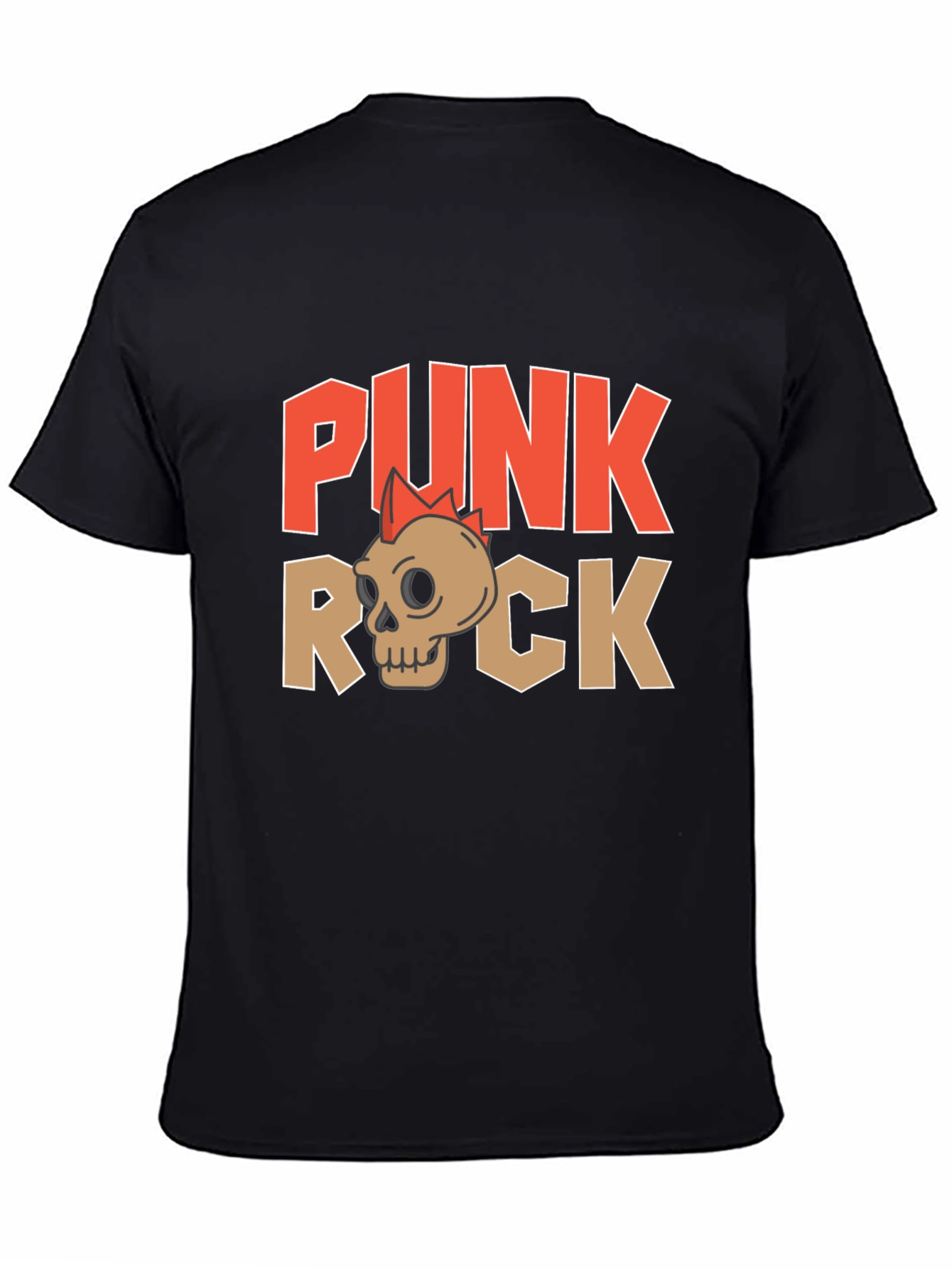 Punk Rock Skull Graphic T-Shirt - Edgy Streetwear