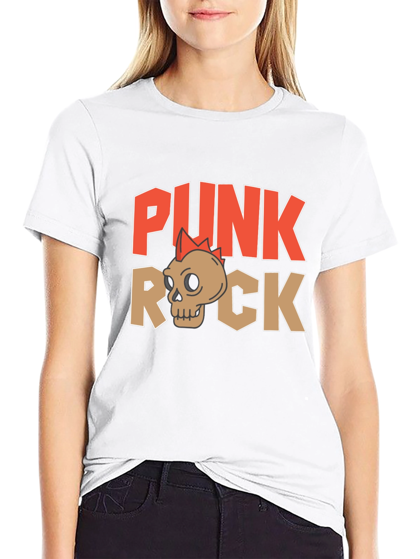 Punk Rock Skull Graphic T-Shirt - Edgy Streetwear