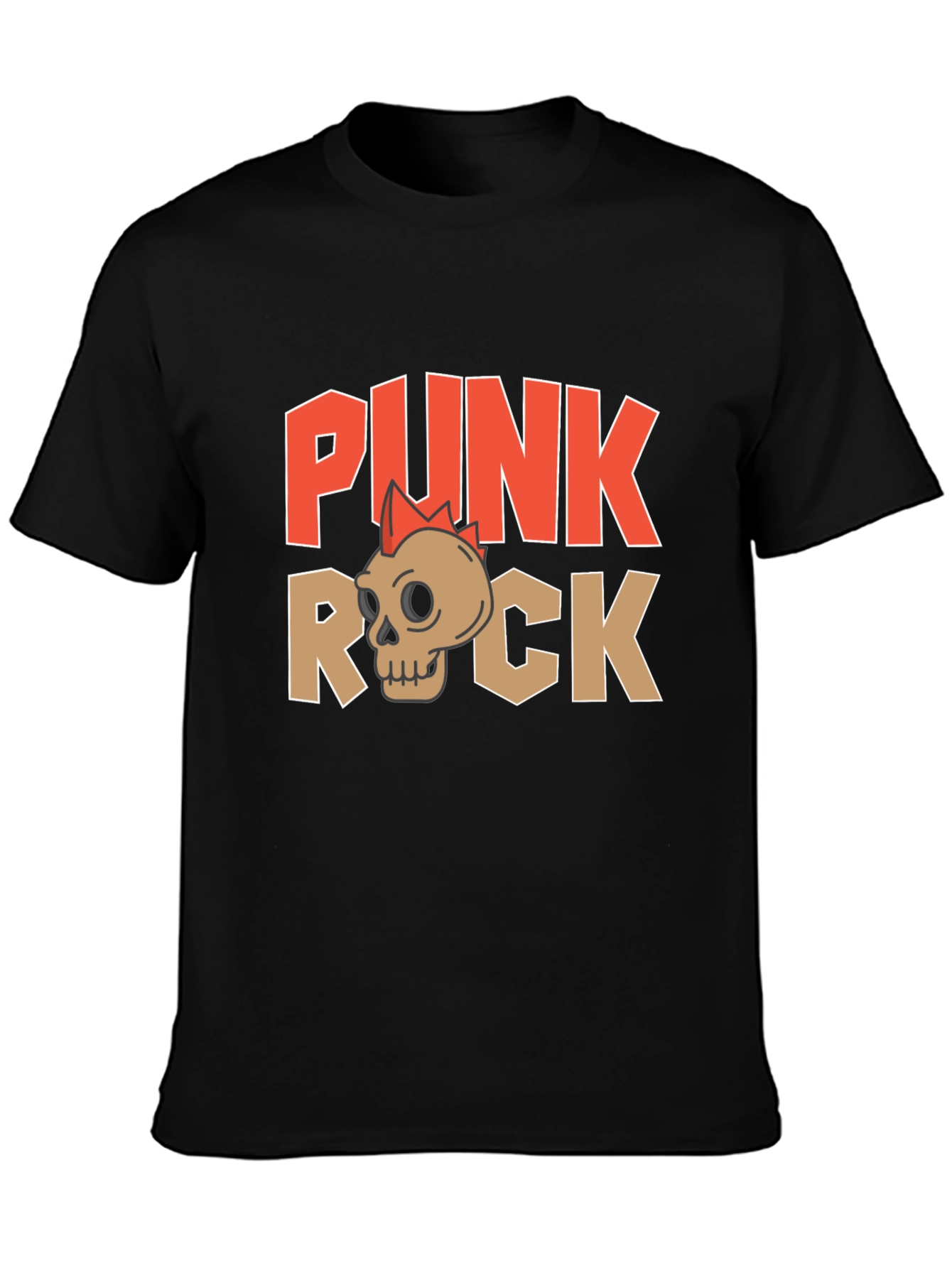 Punk Rock Skull Graphic T-Shirt - Edgy Streetwear