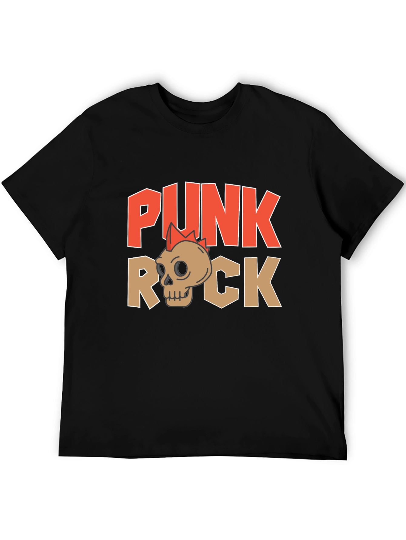 Punk Rock Skull Graphic T-Shirt - Edgy Streetwear
