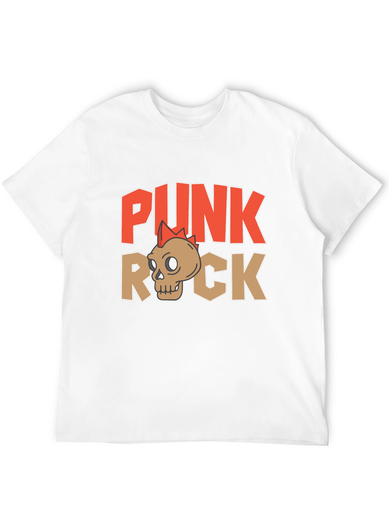 Punk Rock Skull Graphic T-Shirt - Edgy Streetwear
