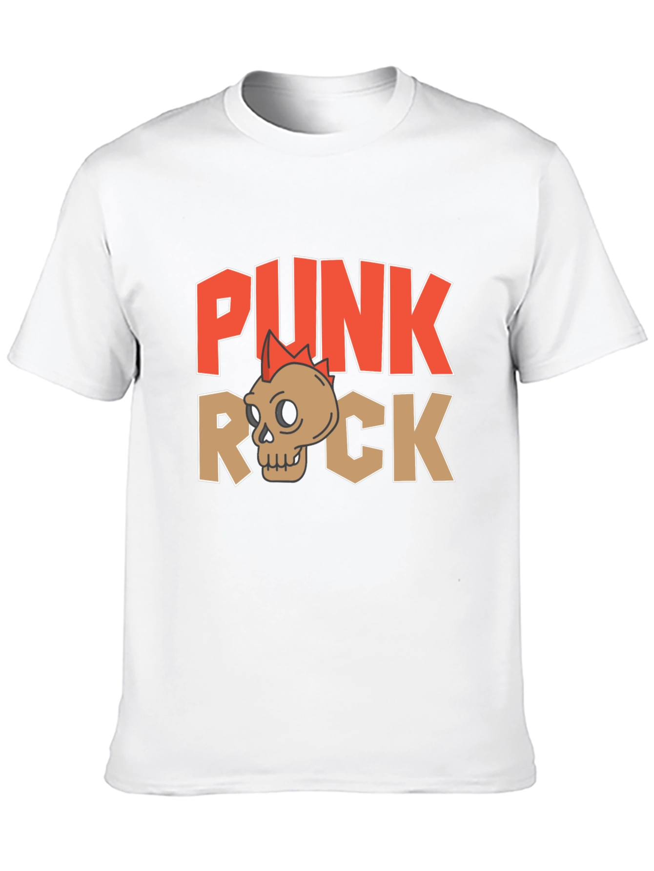 Punk Rock Skull Graphic T-Shirt - Edgy Streetwear