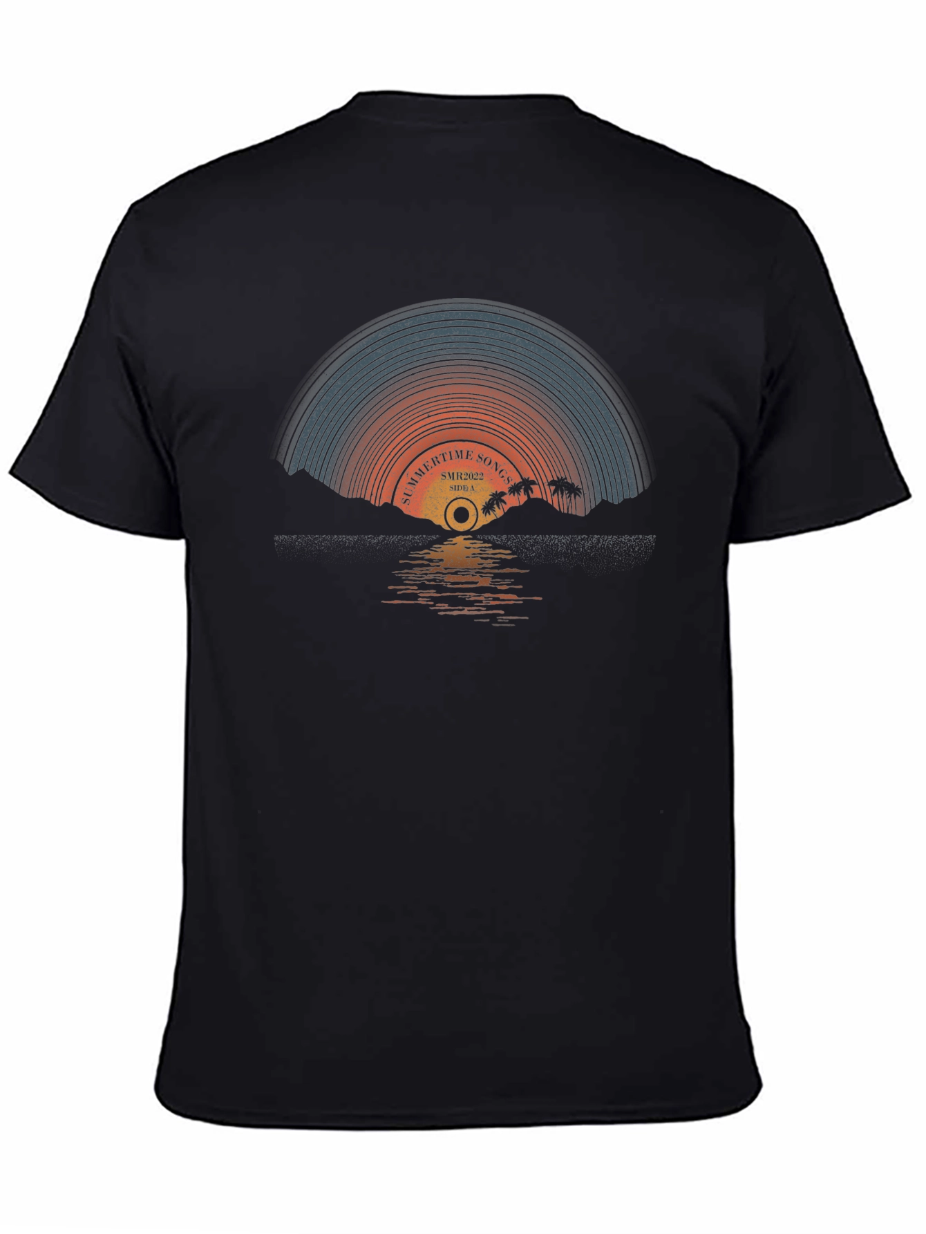 Summertime Songs Retro Record T-Shirt