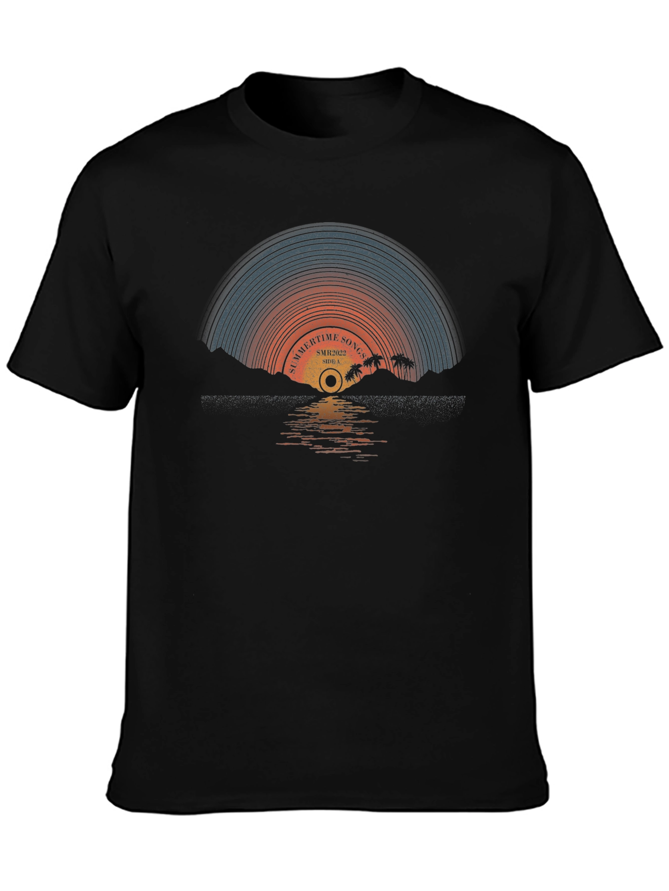 Summertime Songs Retro Record T-Shirt