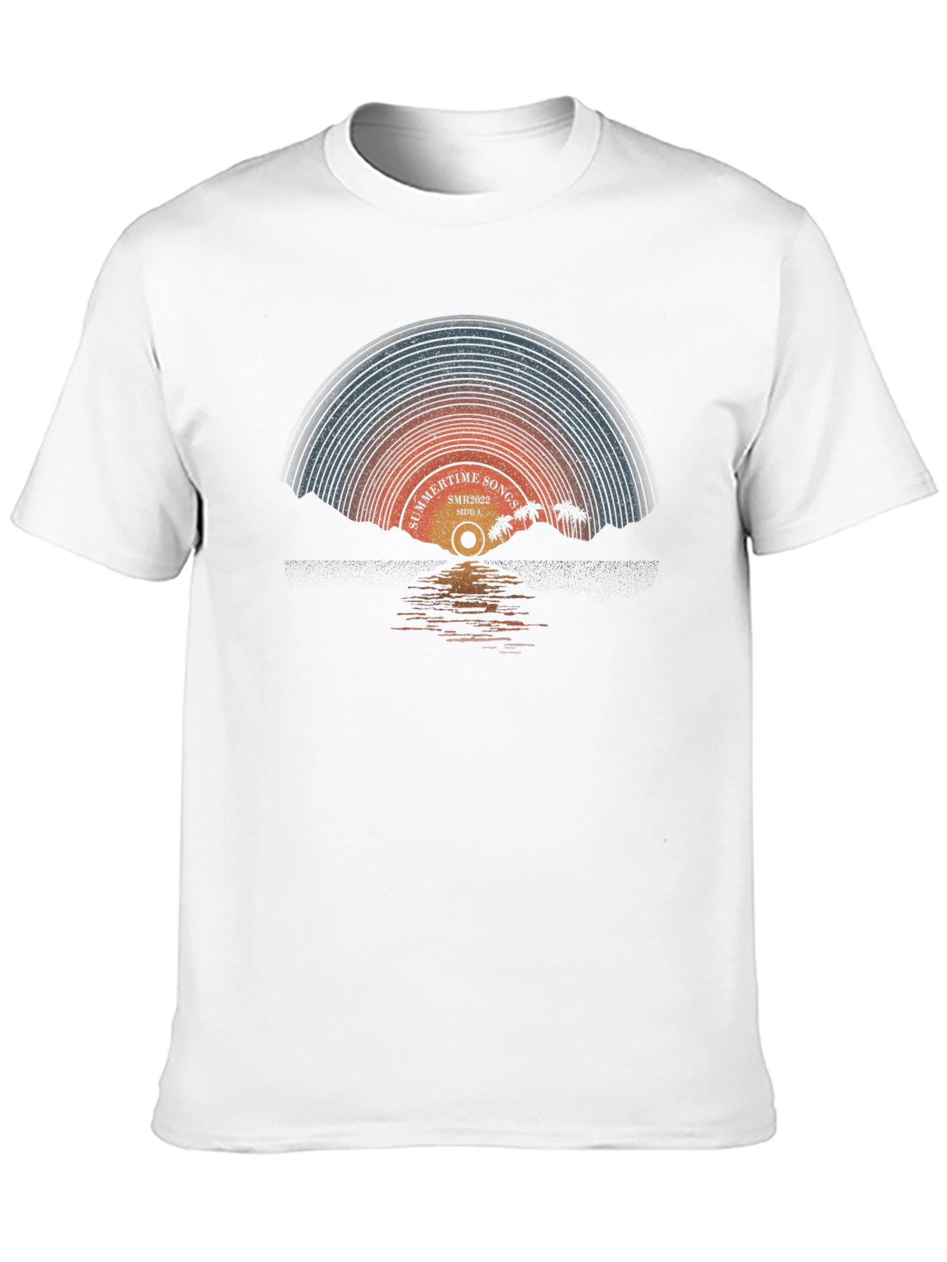 Summertime Songs Retro Record T-Shirt