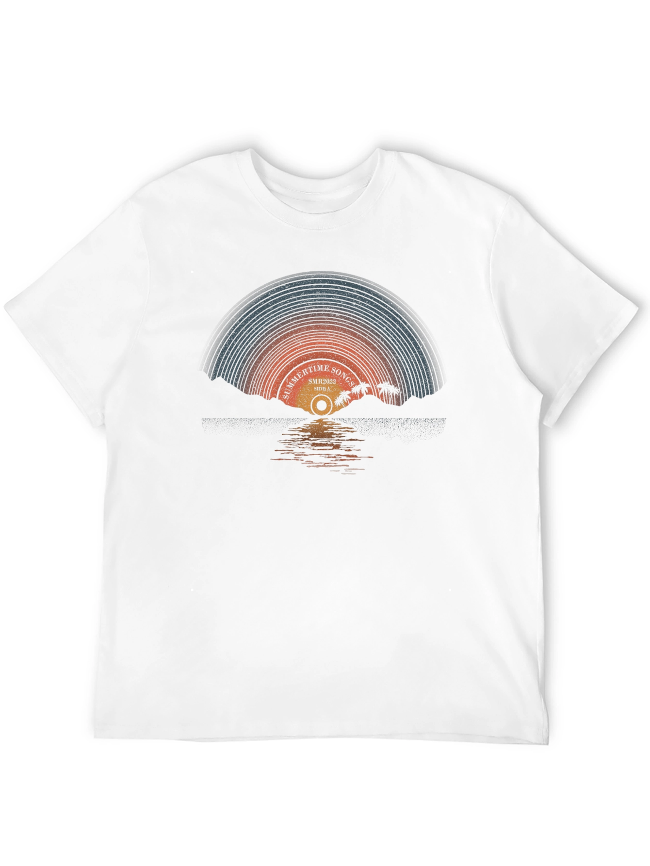 Summertime Songs Retro Record T-Shirt