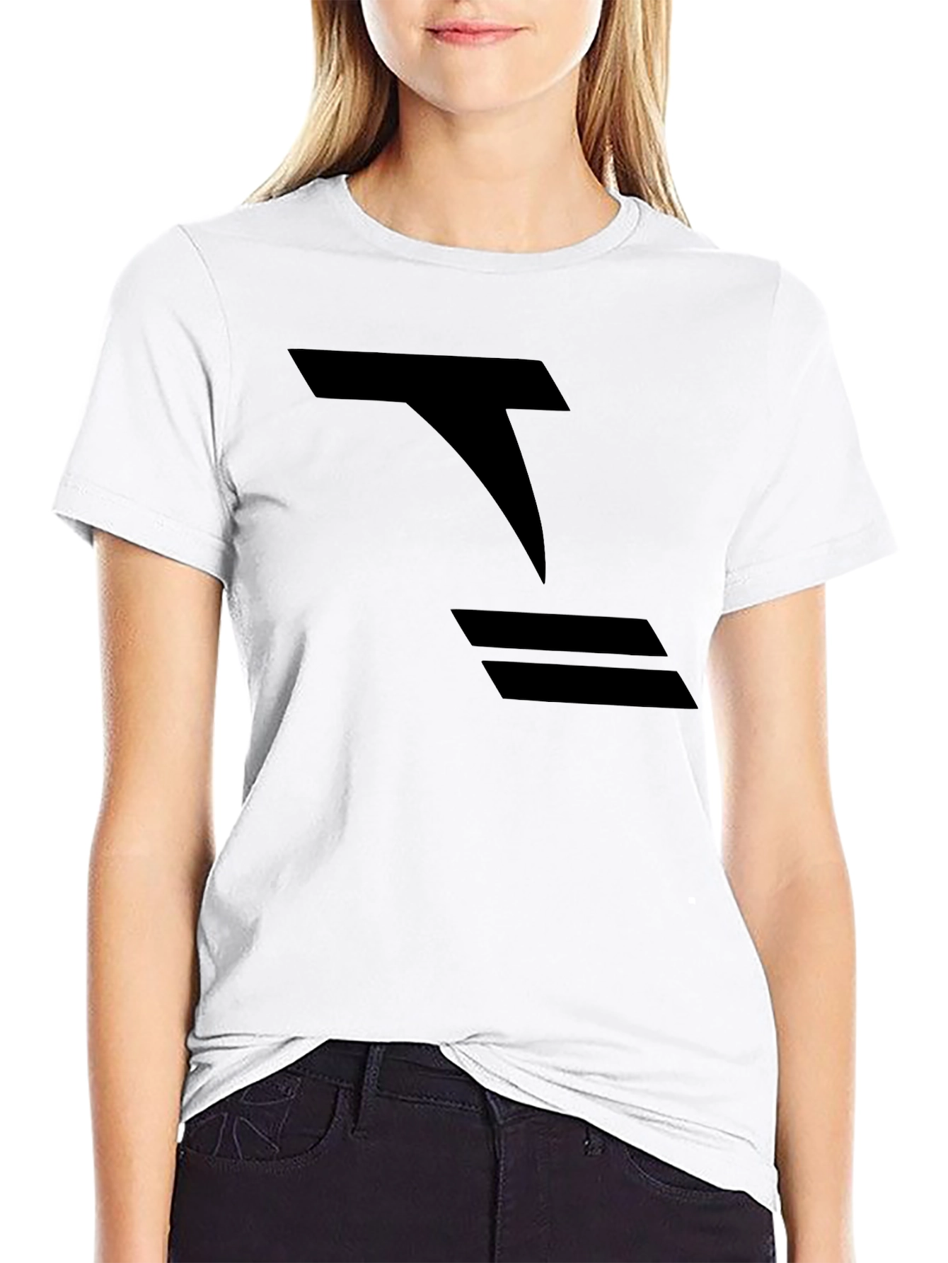 Modern Black Graphic Tee - Abstract Design