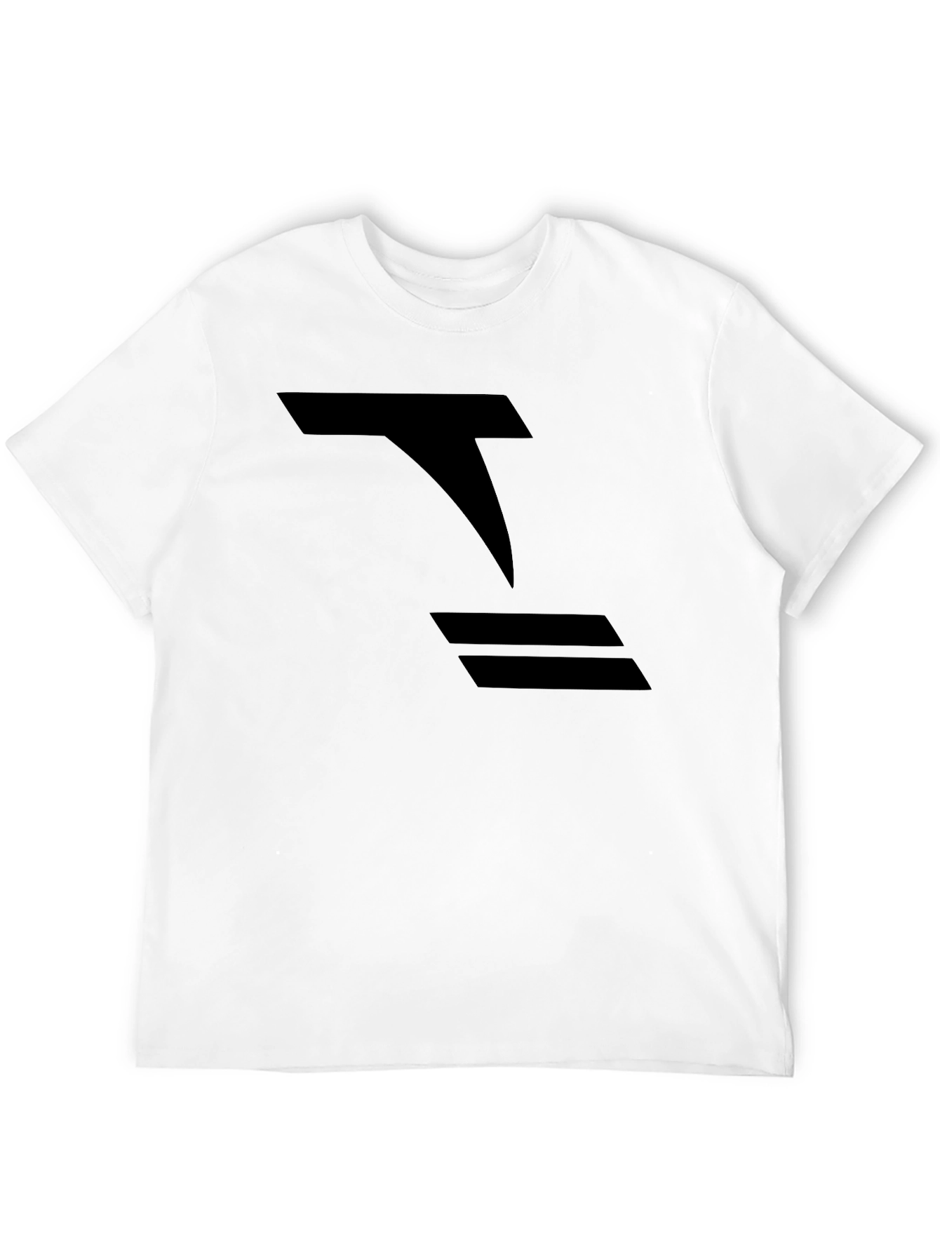 Modern Black Graphic Tee - Abstract Design