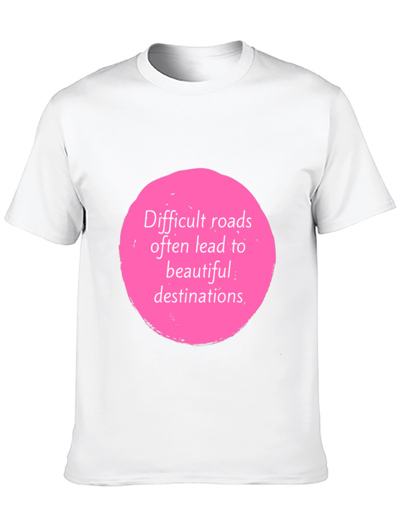 Motivational Quote Graphic Tee - Black