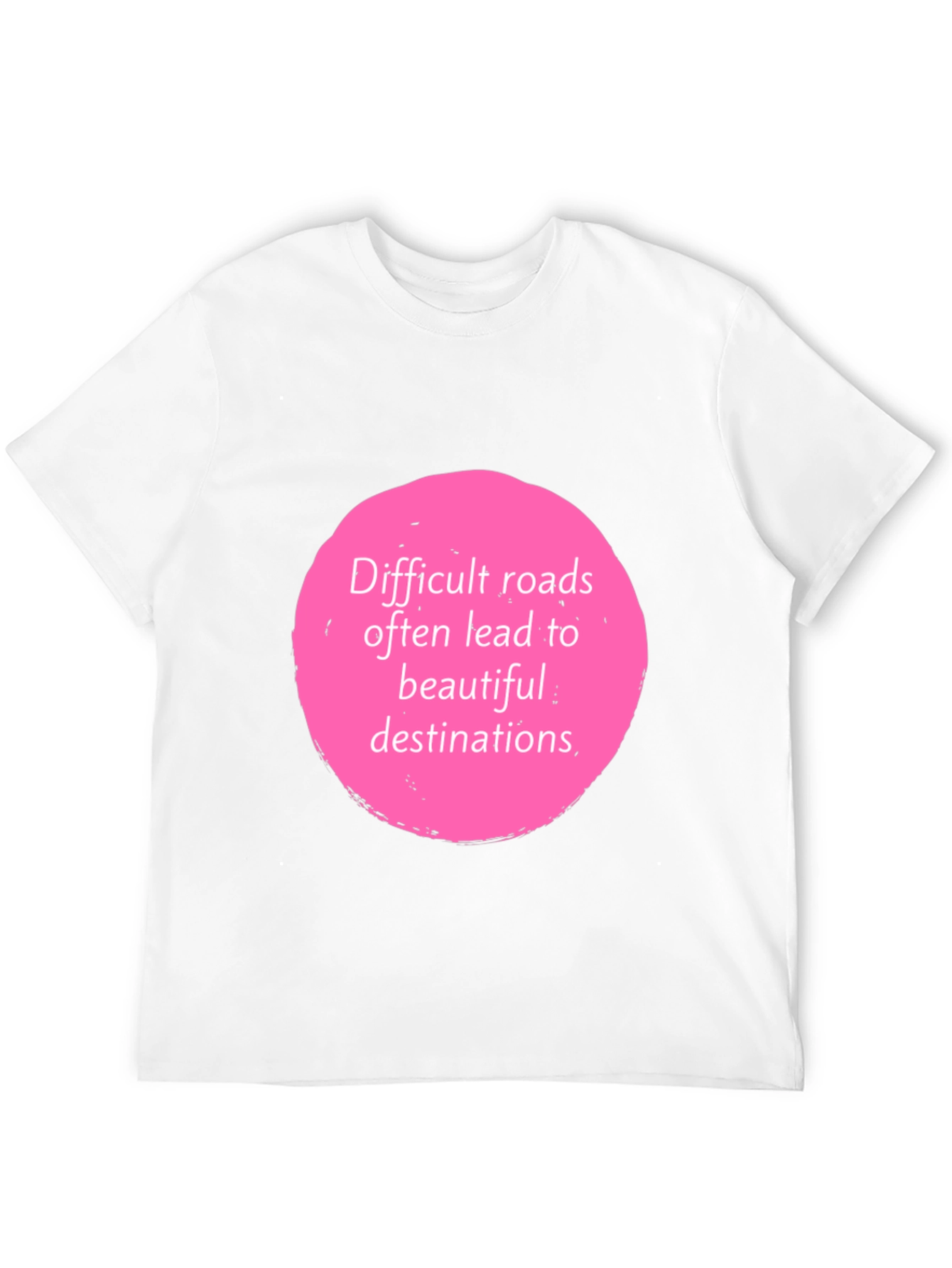 Motivational Quote Graphic Tee - Black