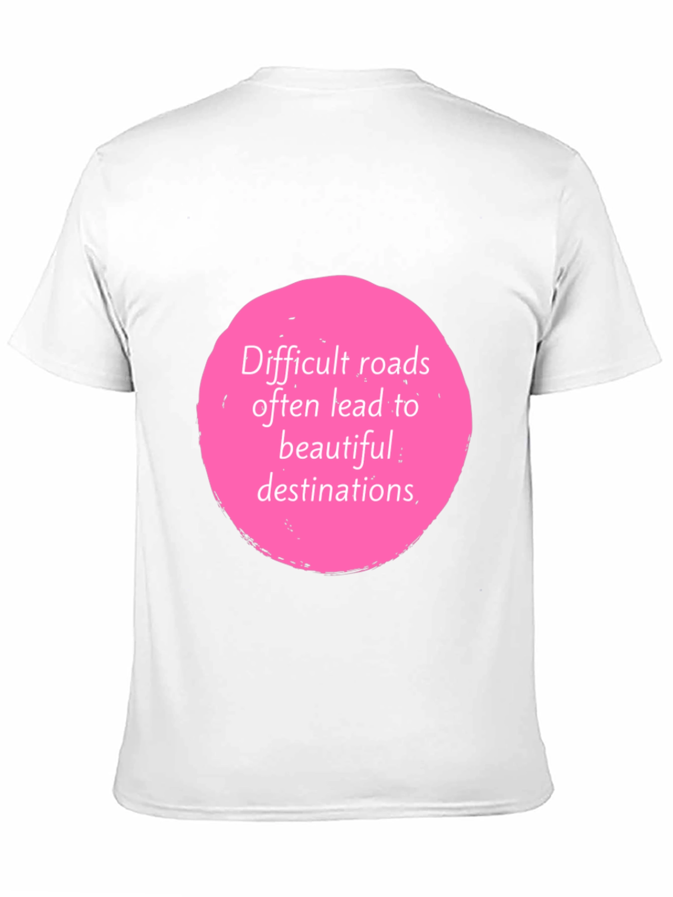 Motivational Quote Graphic Tee - Black