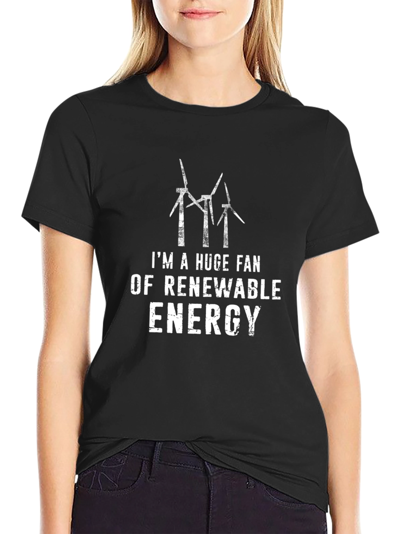 Renewable Energy Fan T-Shirt - Eco-Friendly Design