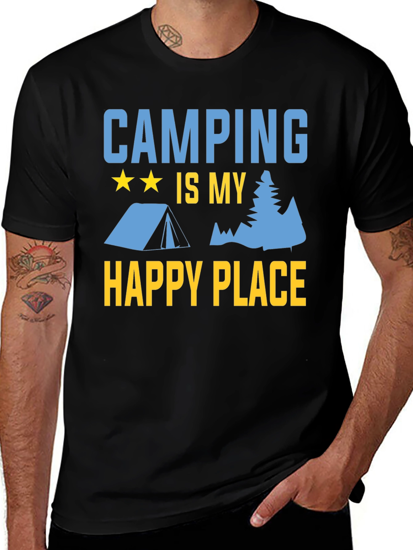 Camping is My Happy Place Graphic Tee