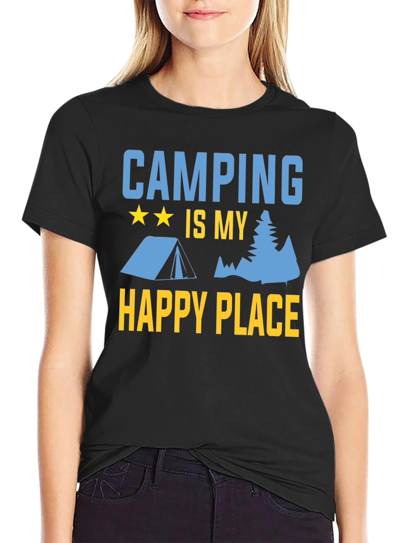 Camping is My Happy Place Graphic Tee