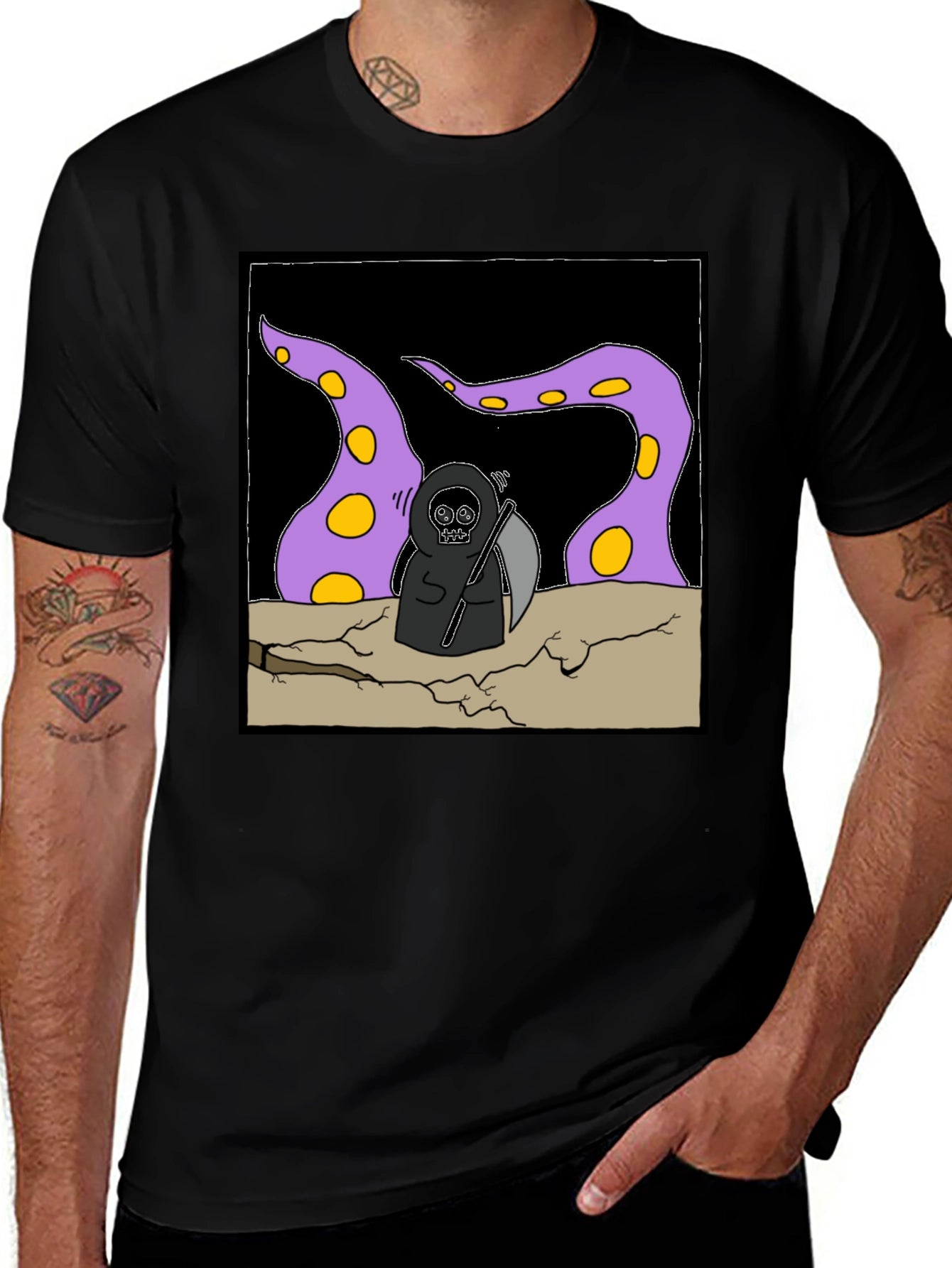 Grim Reaper Tentacle T-Shirt