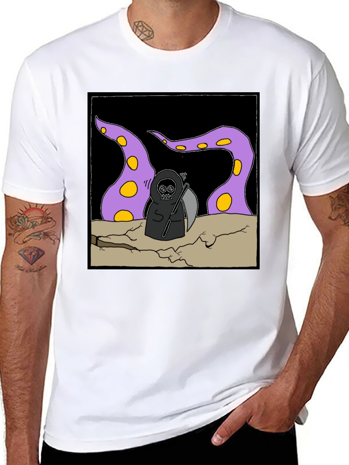 Grim Reaper Tentacle T-Shirt