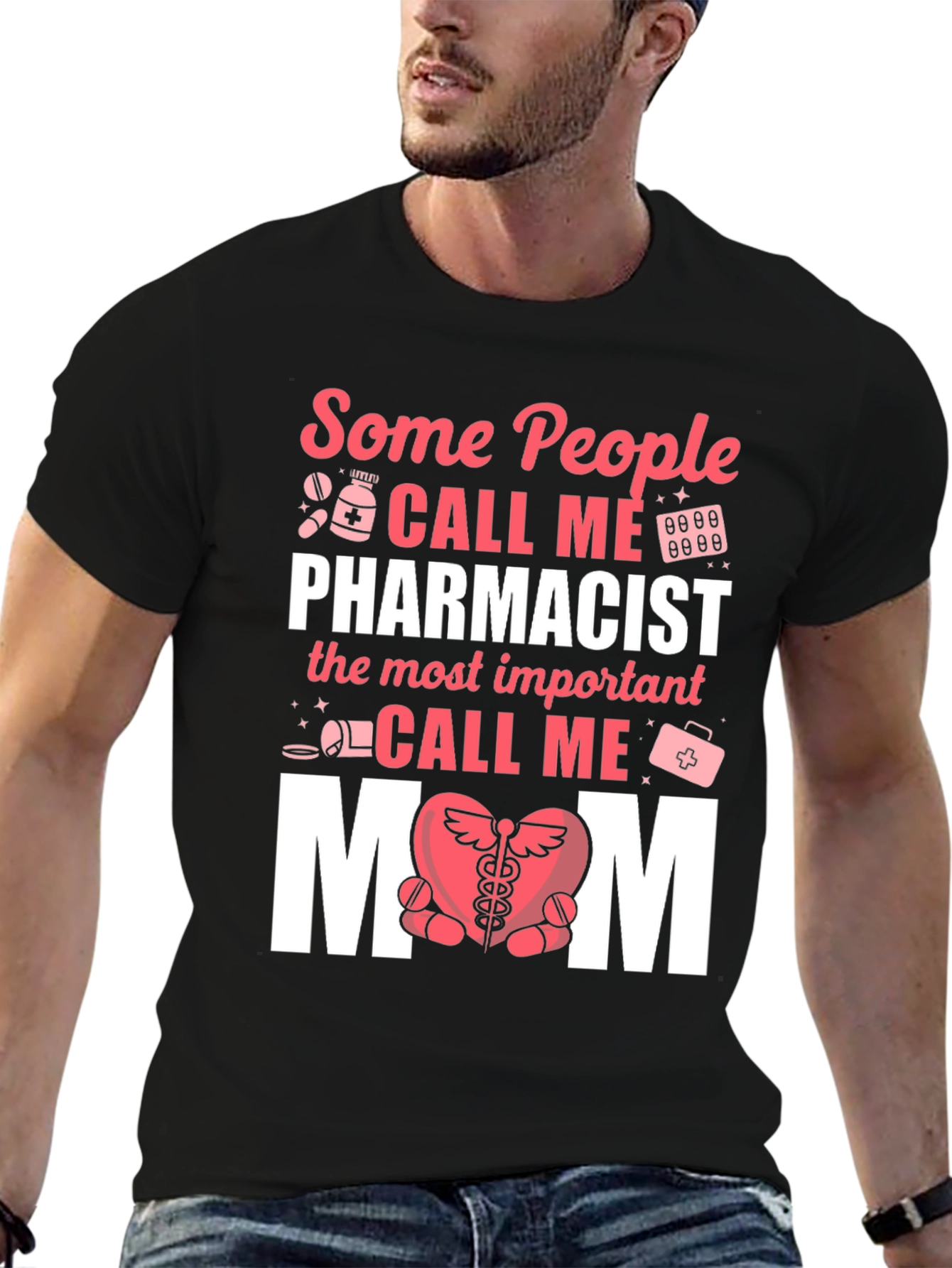 Pharmacist Mom T-Shirt - Gift for Pharmacy Mothers