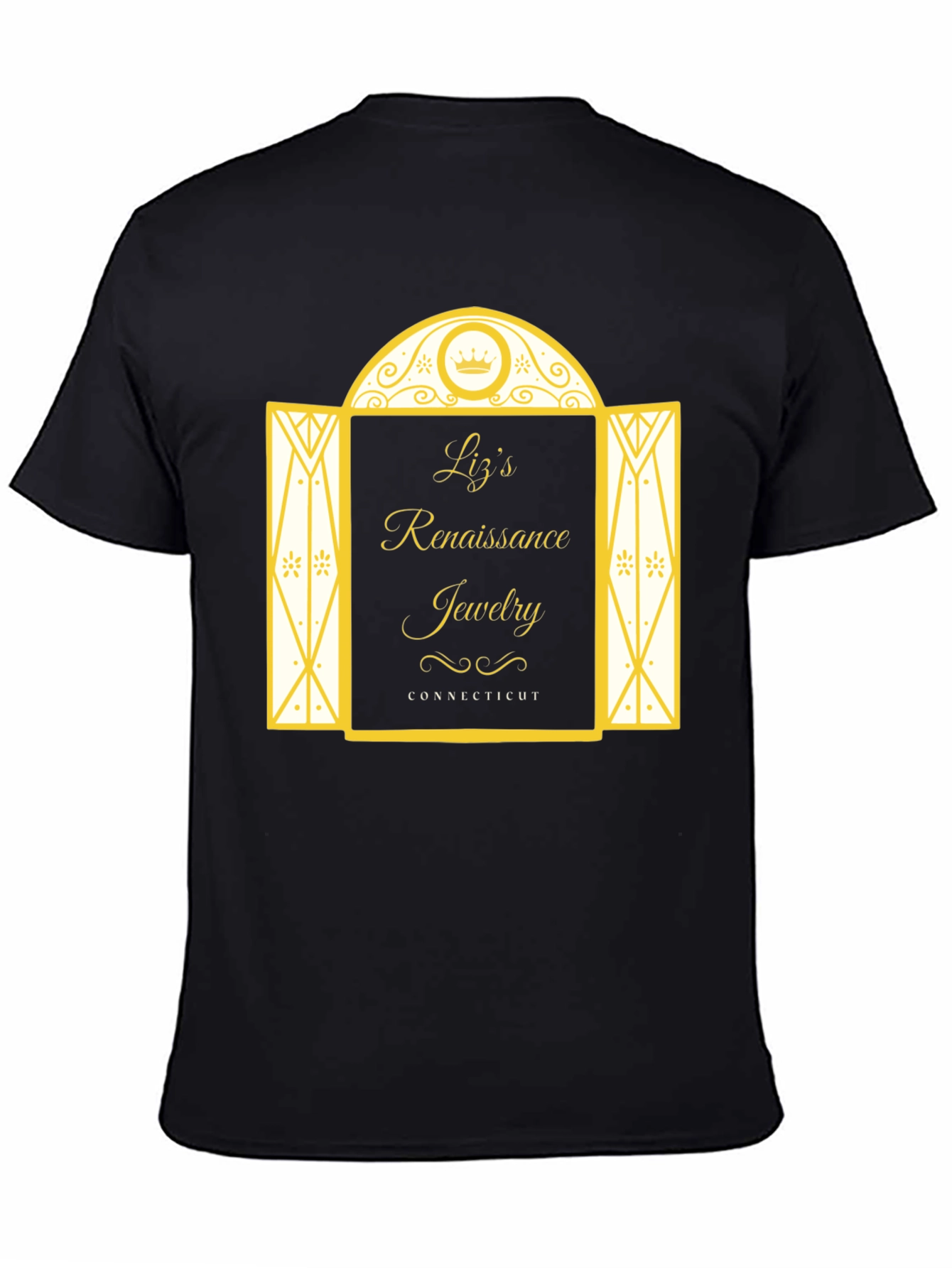Lizs Renaissance Jewelry Black T-Shirt