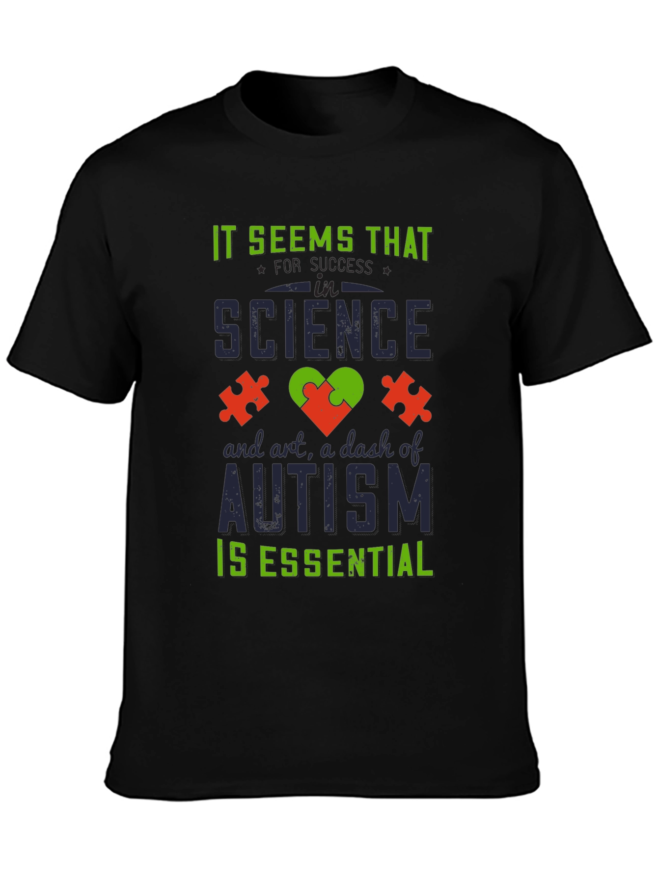 Autism Awareness T-Shirt: Science Art Essential