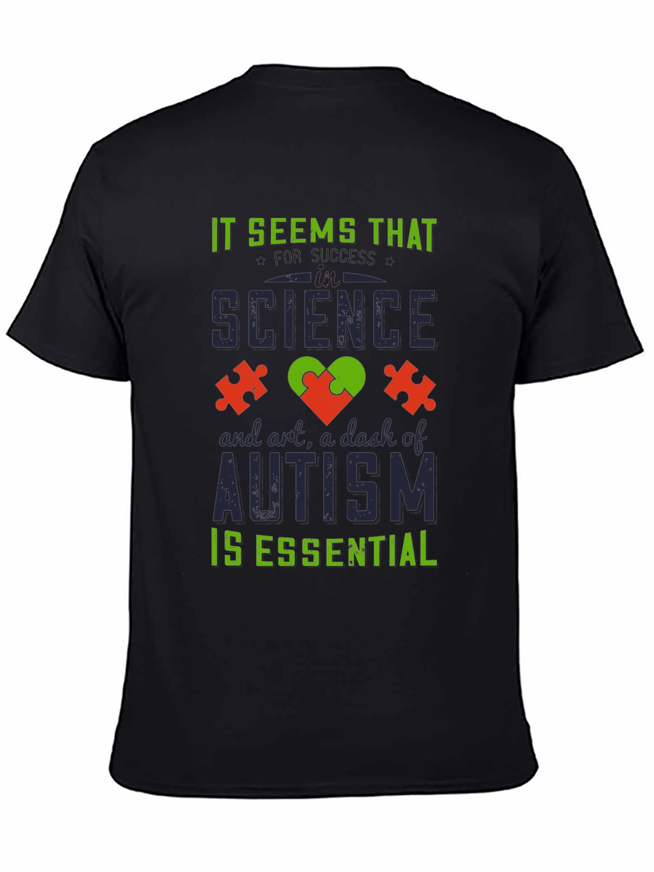 Autism Awareness T-Shirt: Science Art Essential