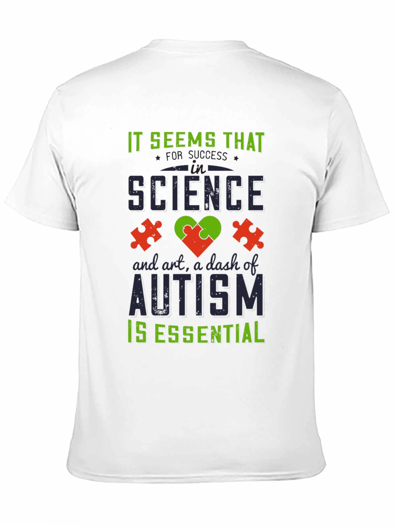 Autism Awareness T-Shirt: Science Art Essential