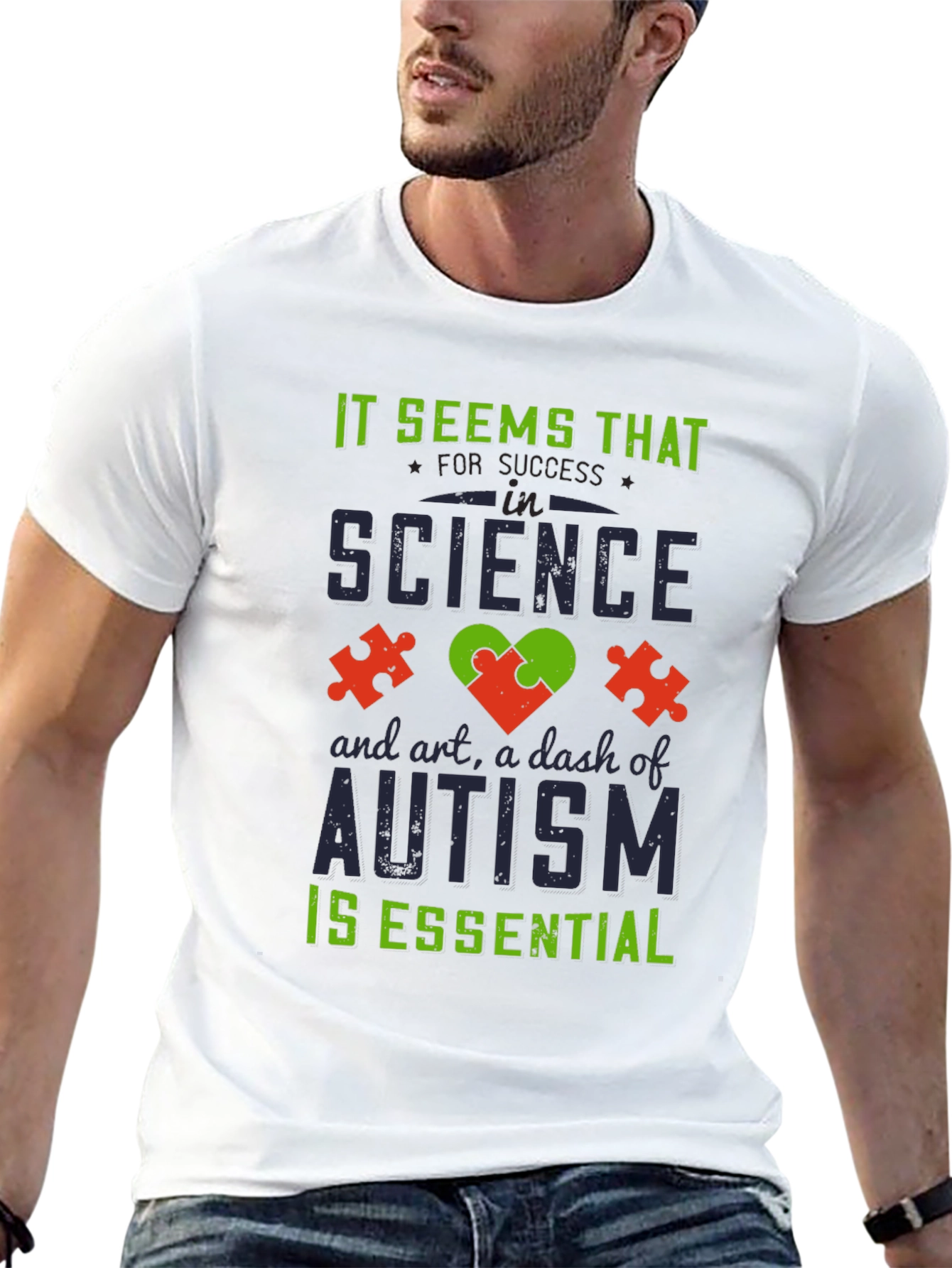 Autism Awareness T-Shirt: Science Art Essential