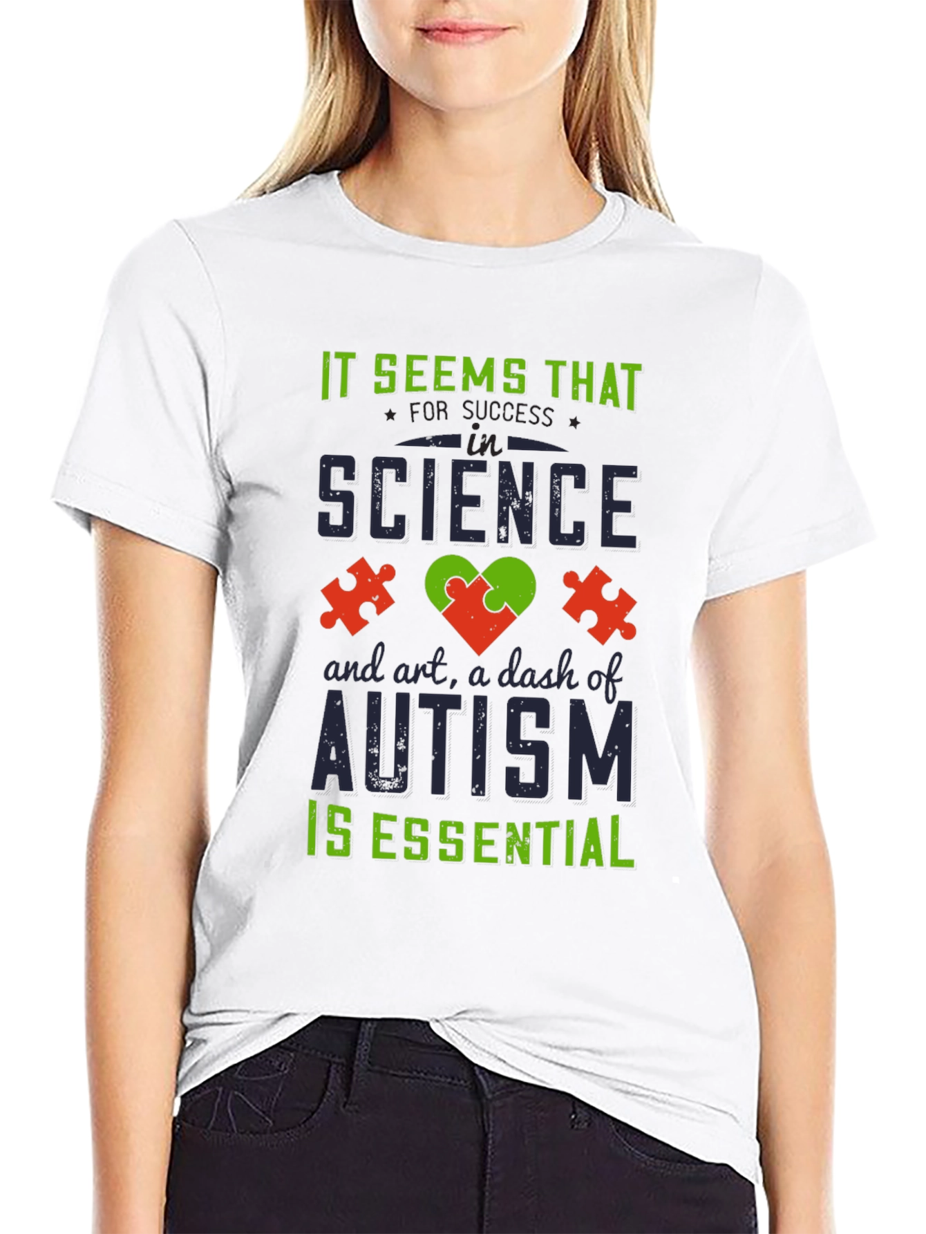 Autism Awareness T-Shirt: Science Art Essential