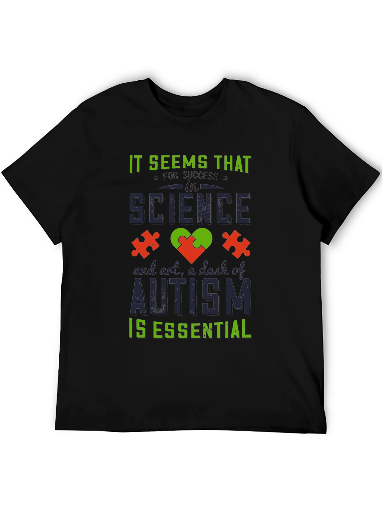 Autism Awareness T-Shirt: Science Art Essential