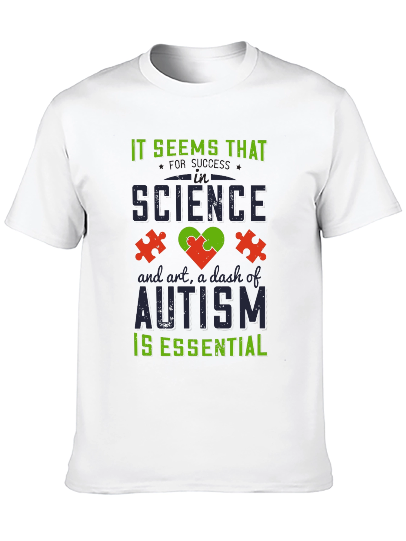 Autism Awareness T-Shirt: Science Art Essential
