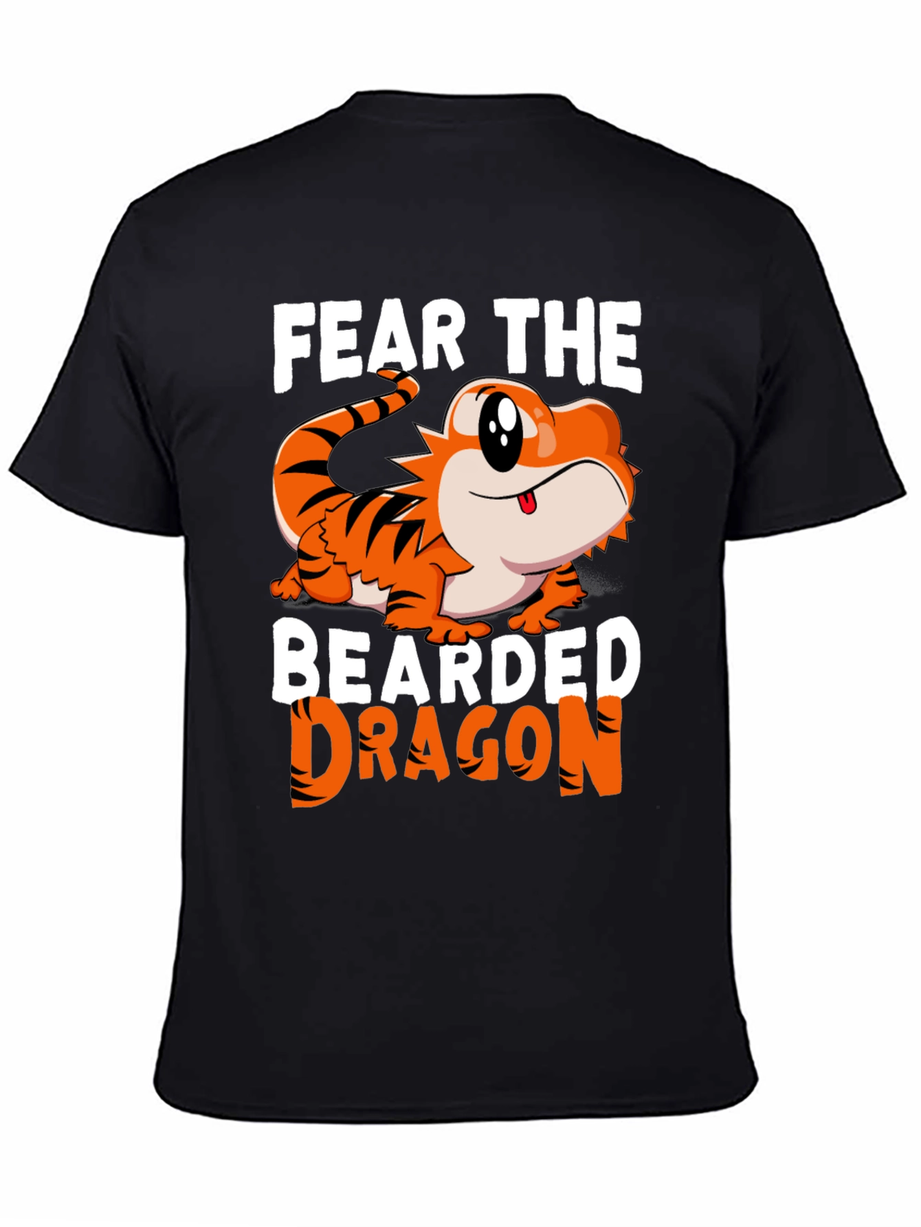 Fear The Bearded Dragon T-Shirt Funny Pet Reptile Tee
