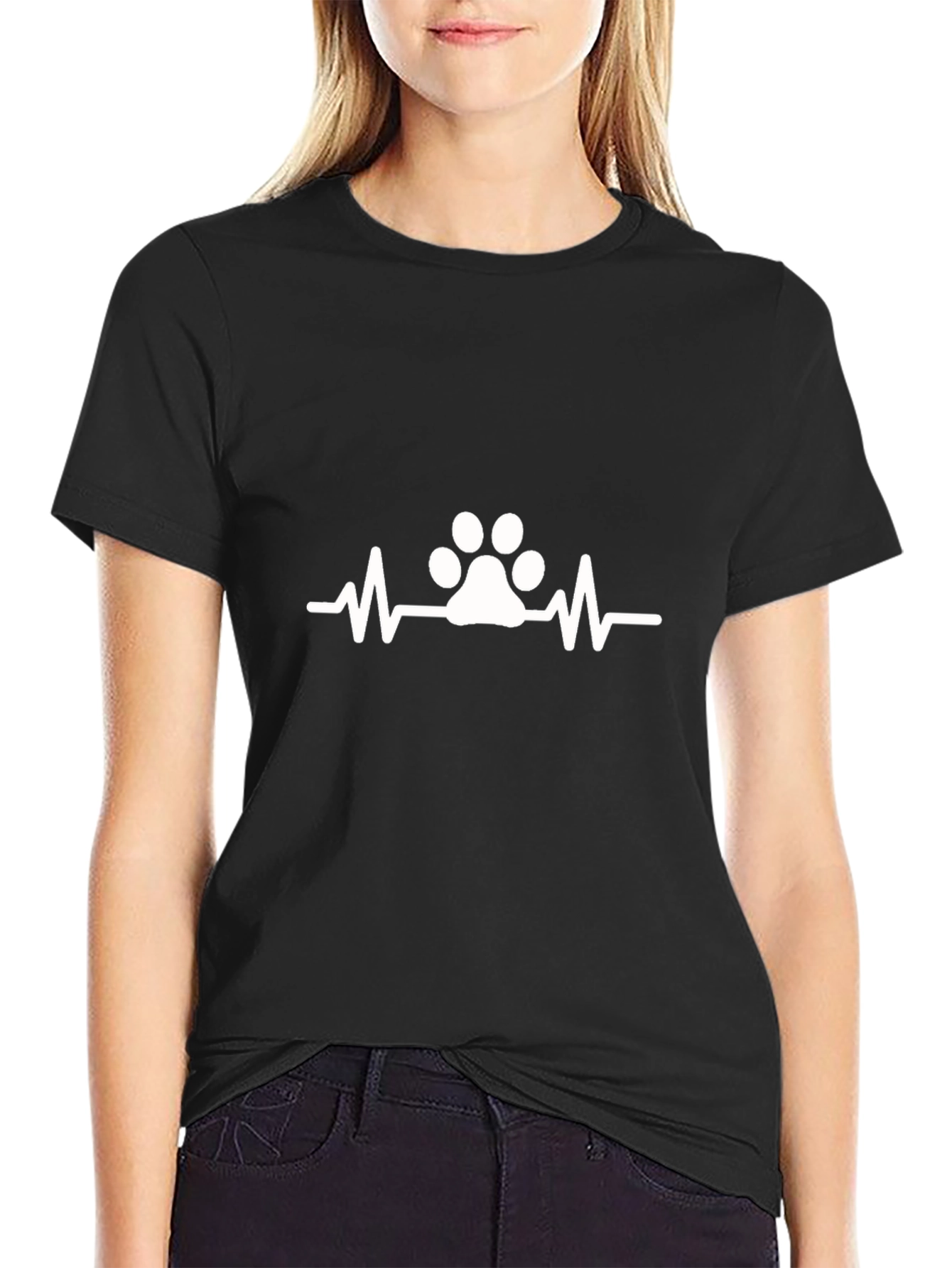 Paw Print Heartbeat Tee