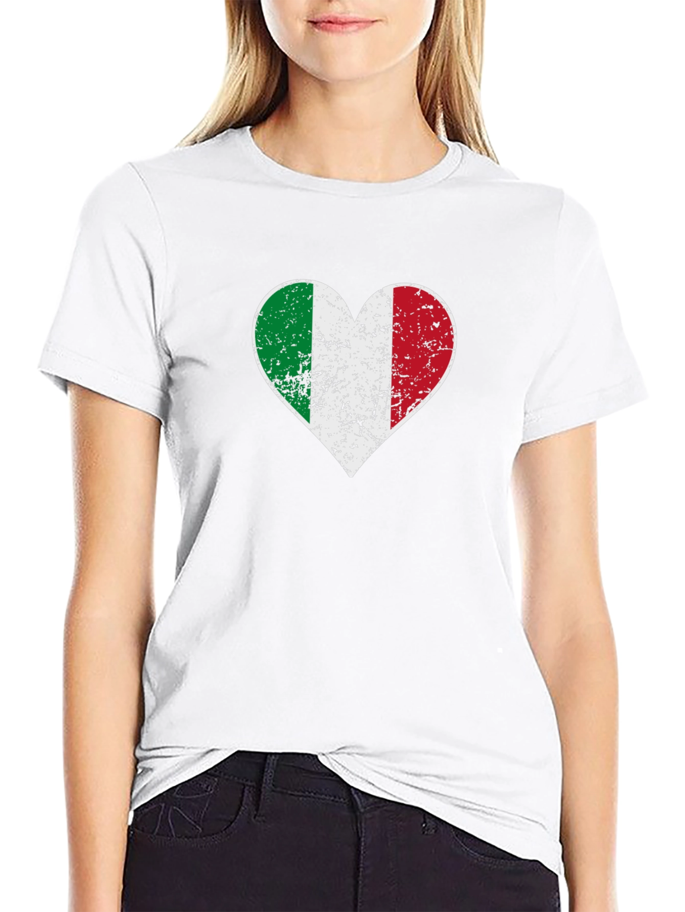 Italian Flag Heart T-Shirt