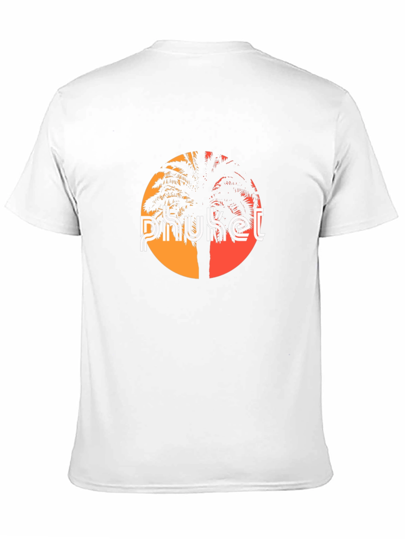 Phuket Palm Tree Graphic Tee - Tropical Island Style