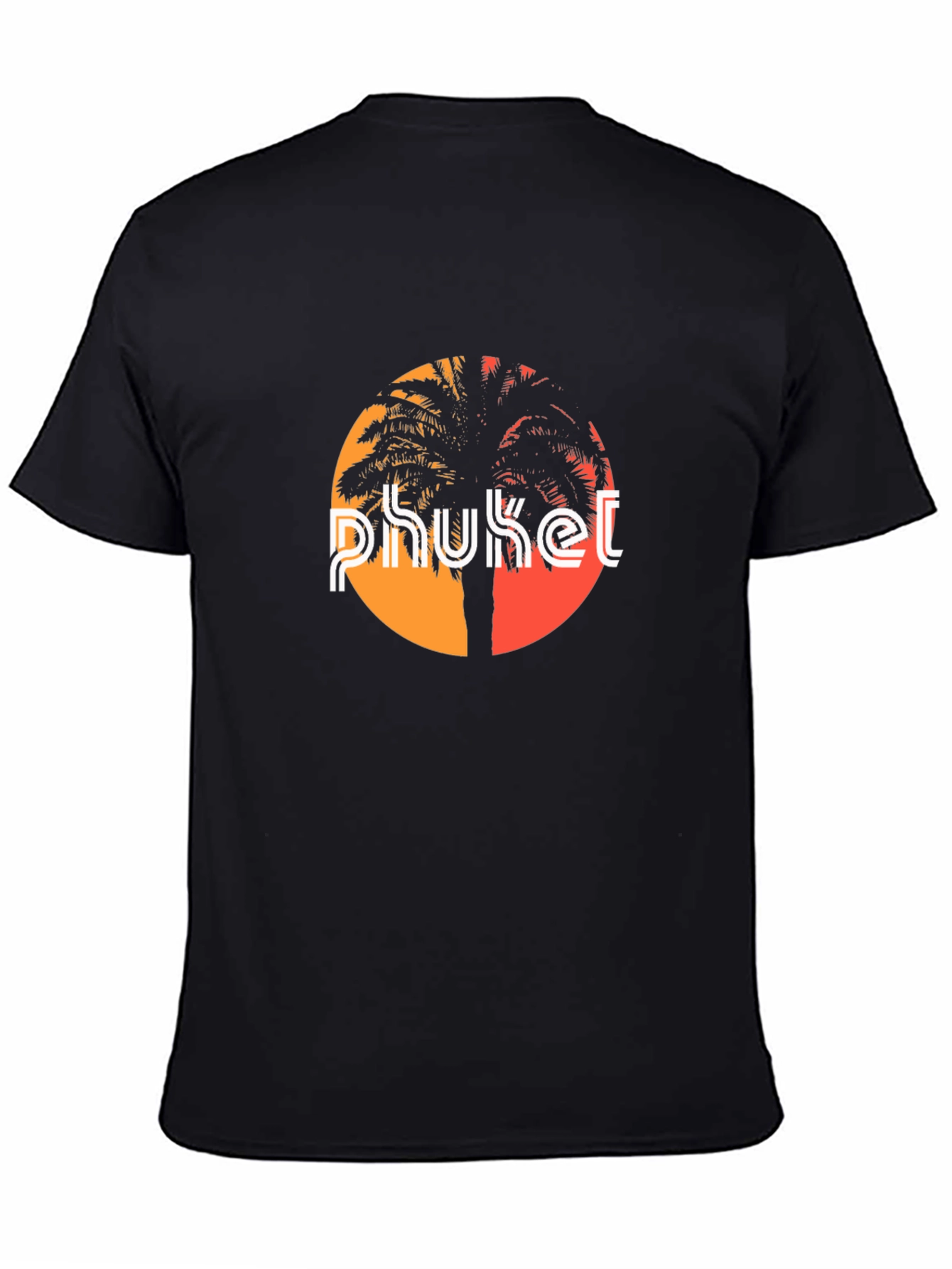 Phuket Palm Tree Graphic Tee - Tropical Island Style