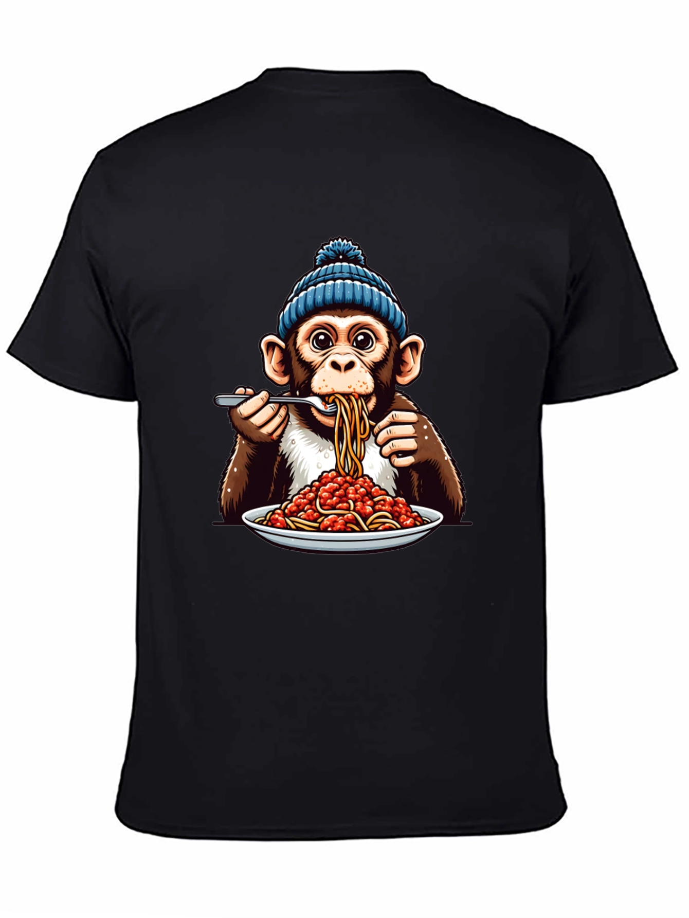 Monkey Eating Spaghetti T-Shirt