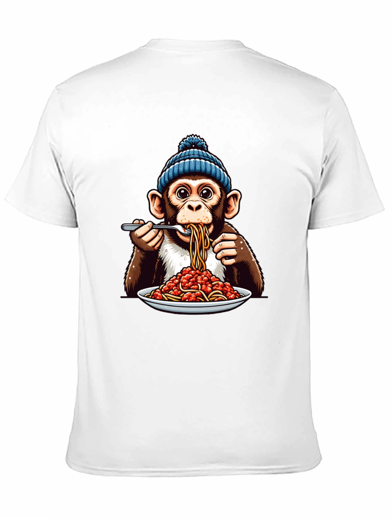 Monkey Eating Spaghetti T-Shirt