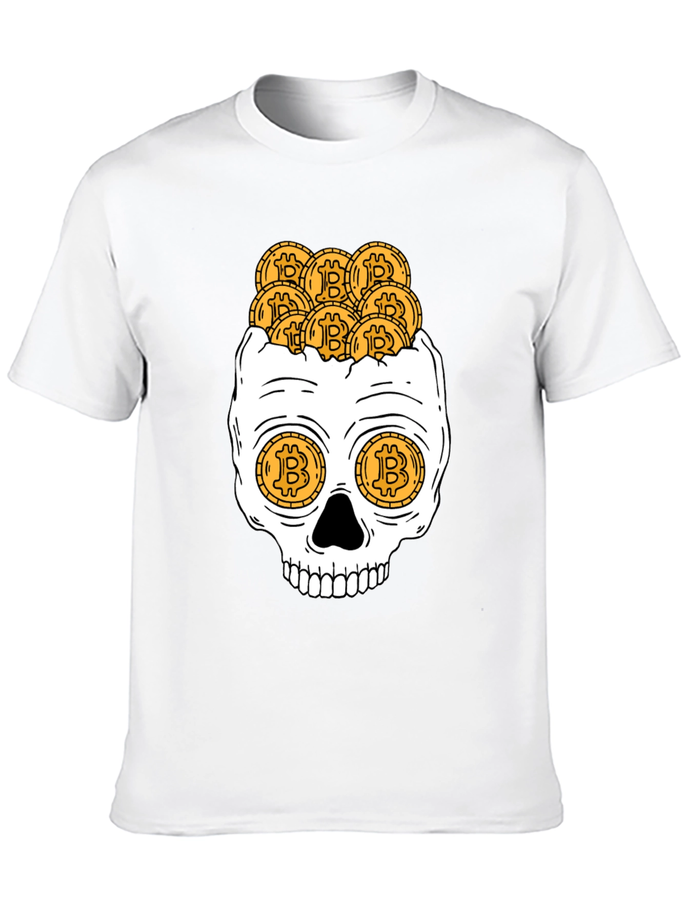 Bitcoin Skull Graphic Tee