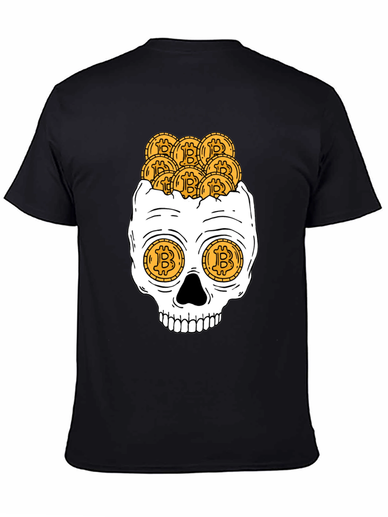 Bitcoin Skull Graphic Tee