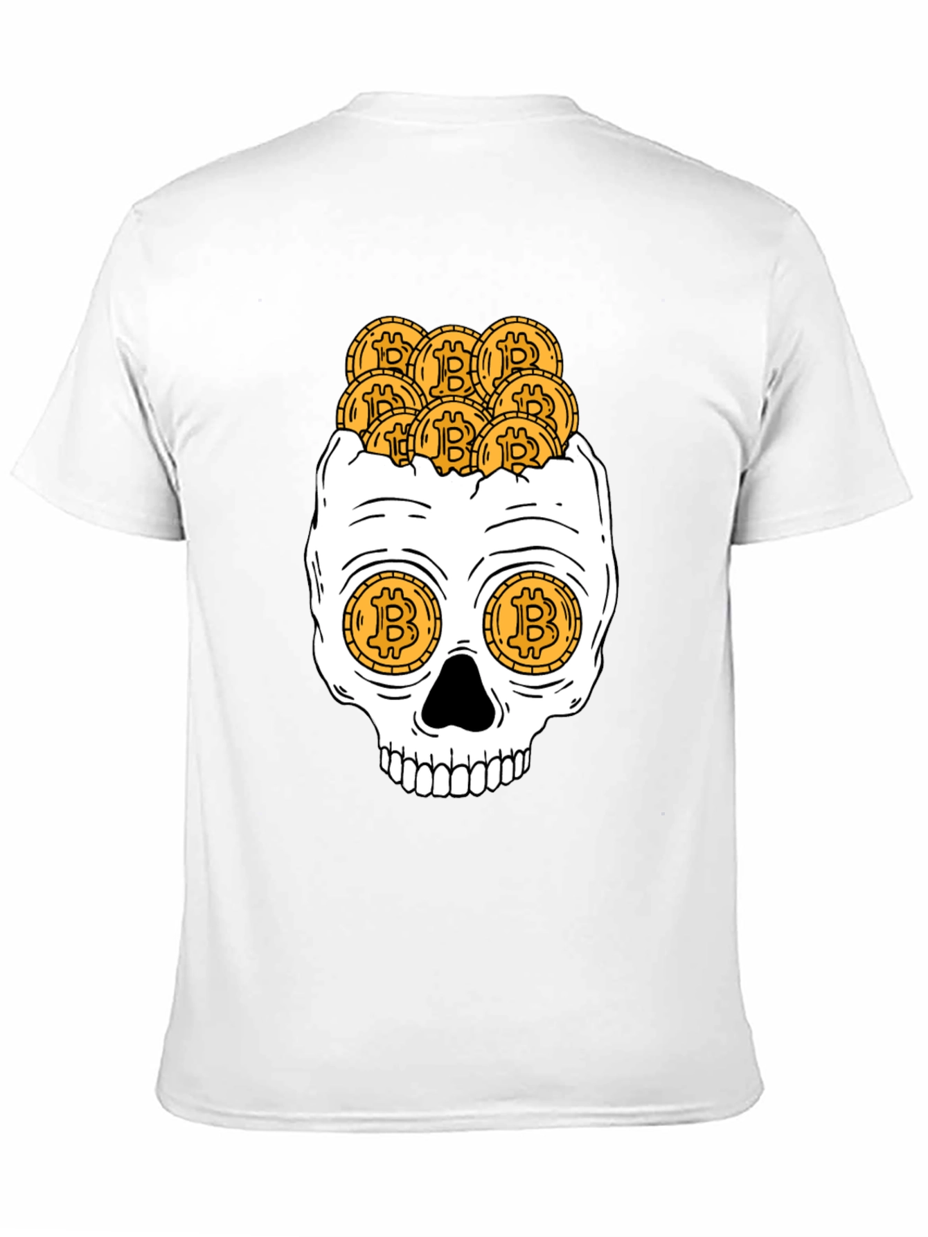 Bitcoin Skull Graphic Tee