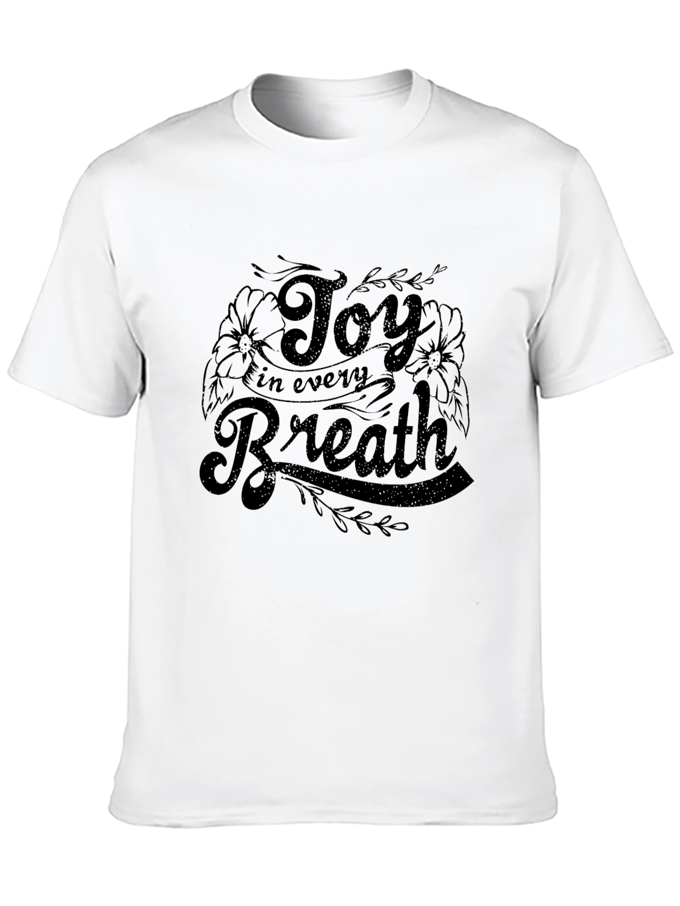 Joy in Every Breath Graphic Tee - Black