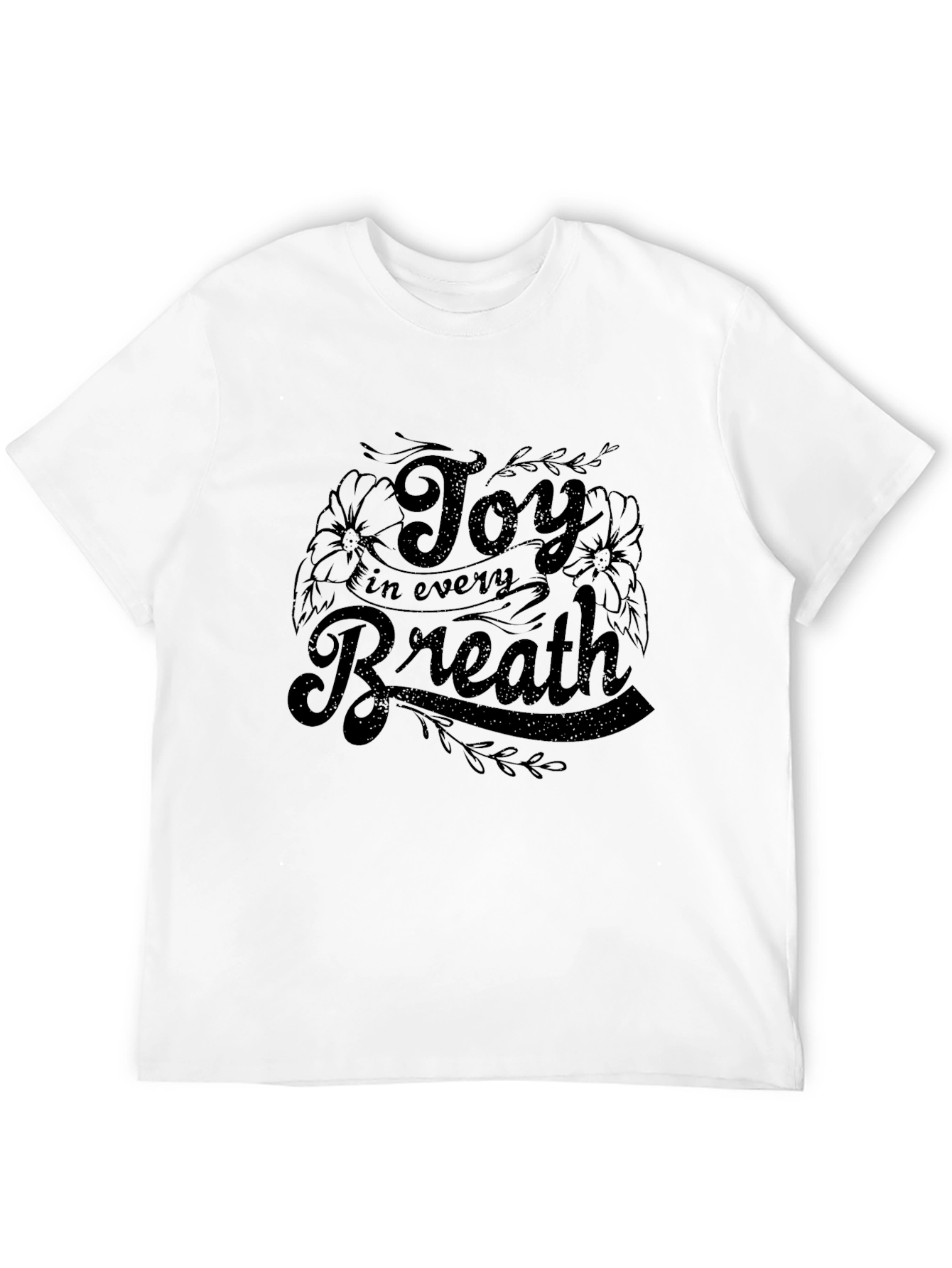 Joy in Every Breath Graphic Tee - Black