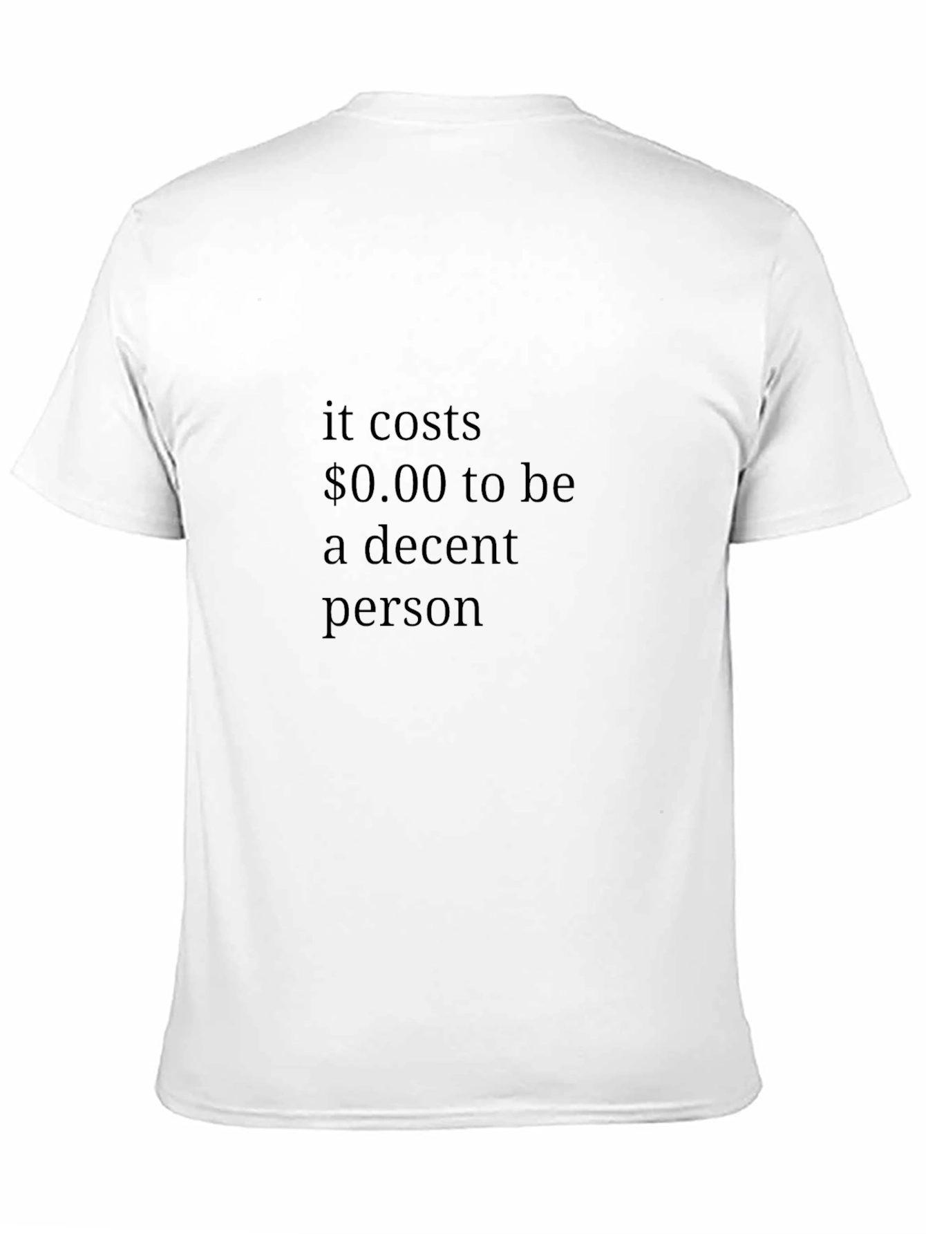 Decent Person Black T-Shirt