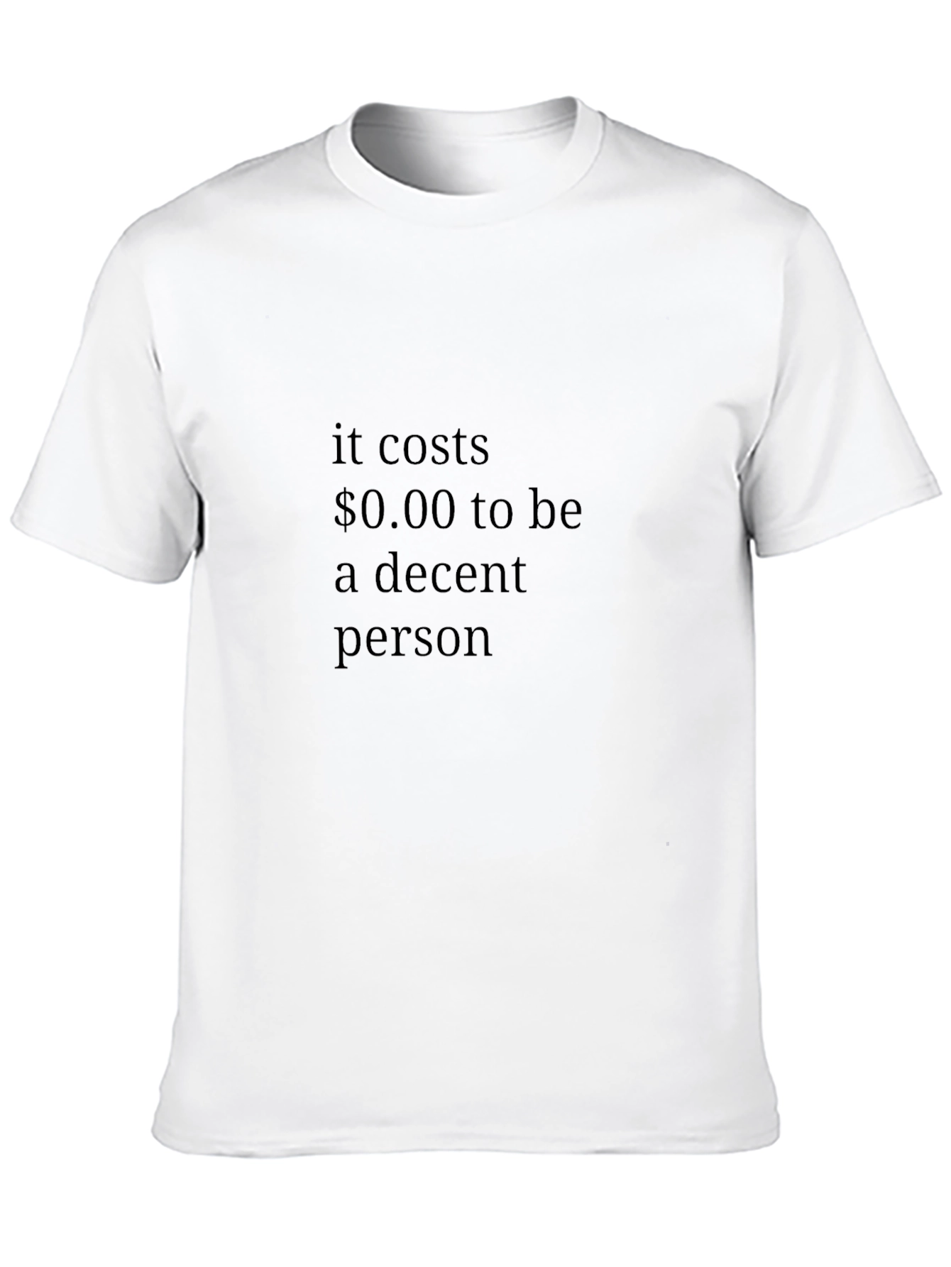 Decent Person Black T-Shirt