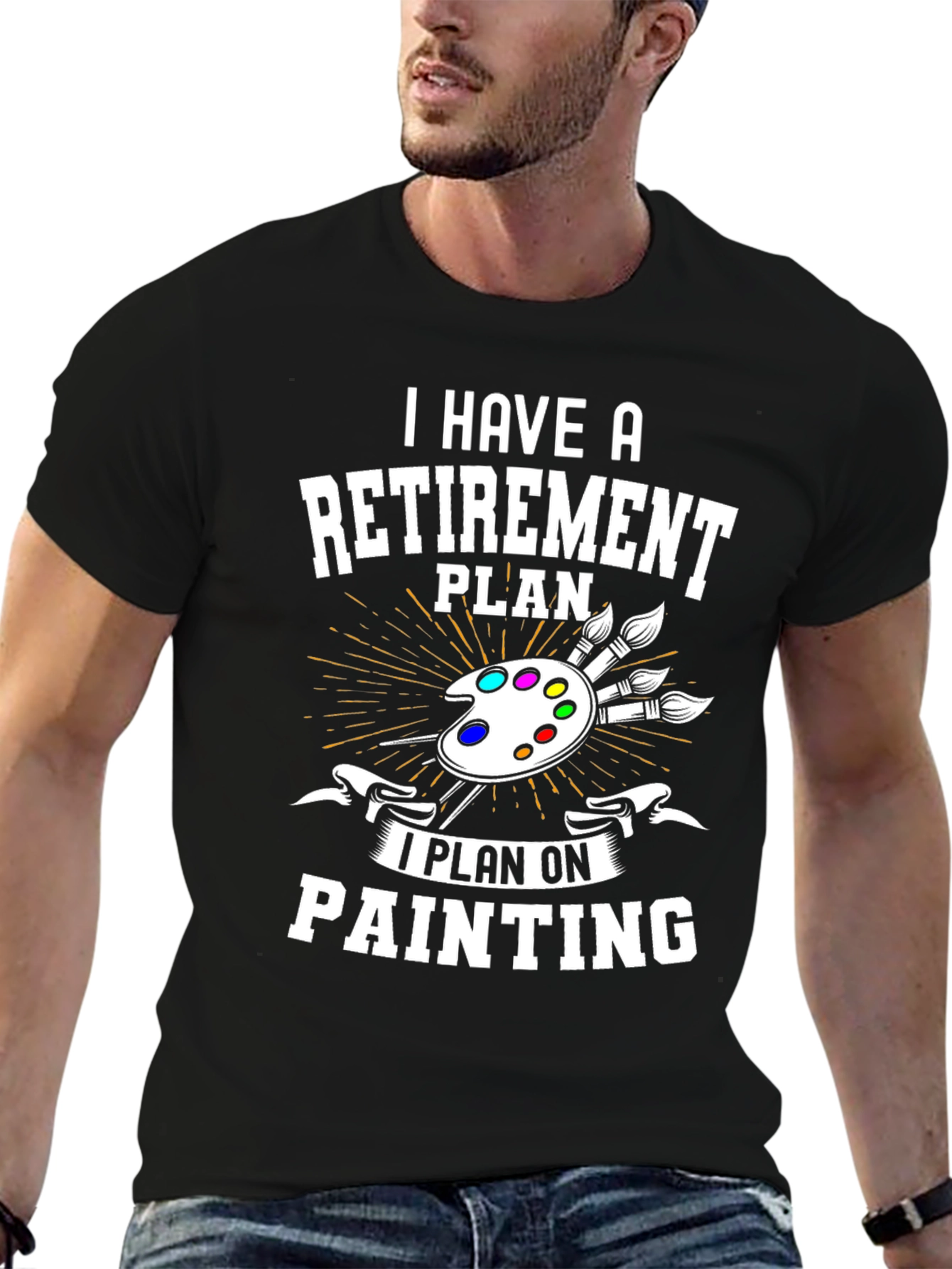 Retirement Plan Painting T-Shirt - Artist Gift