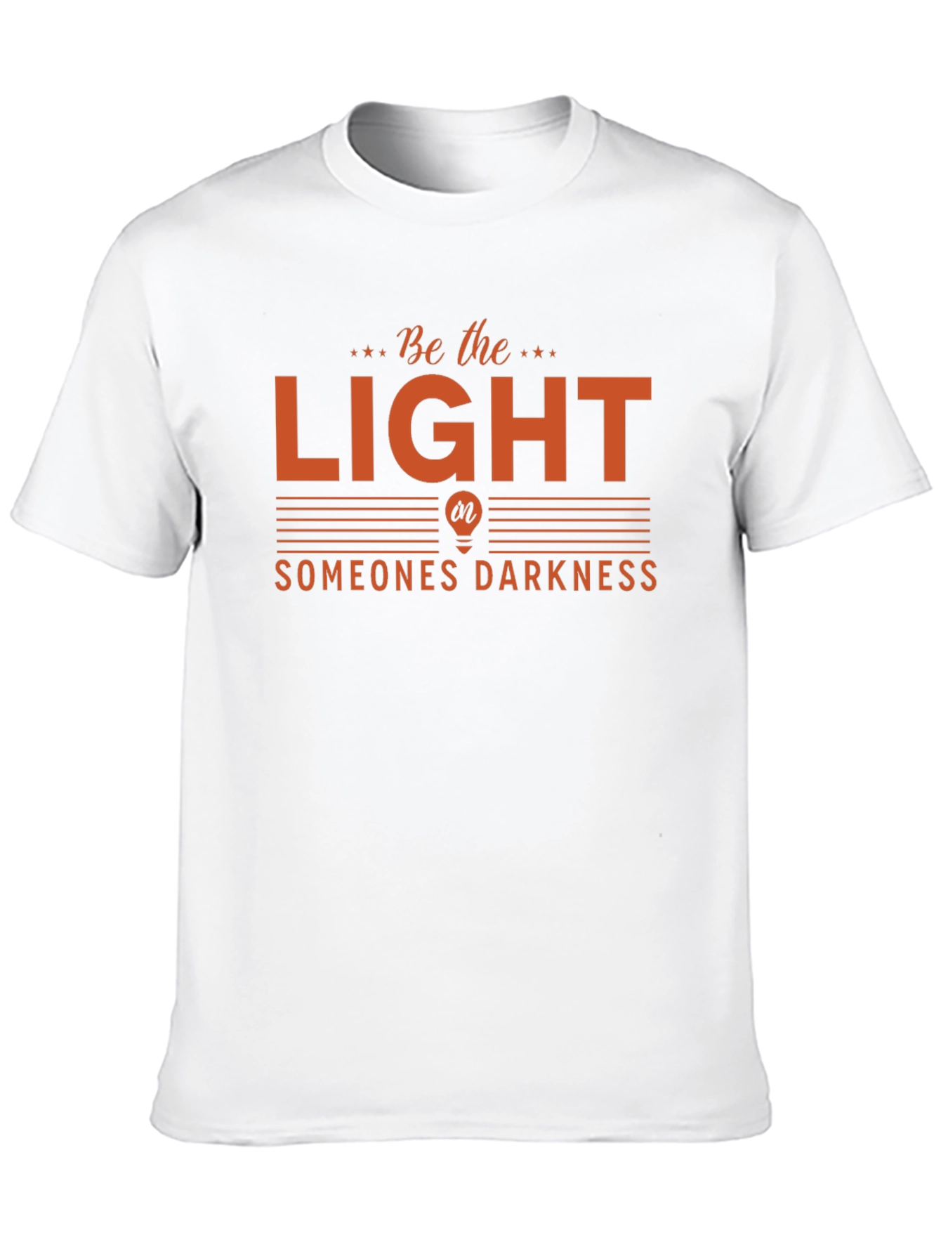 Be The Light Graphic Tee - Inspiring Black T-Shirt
