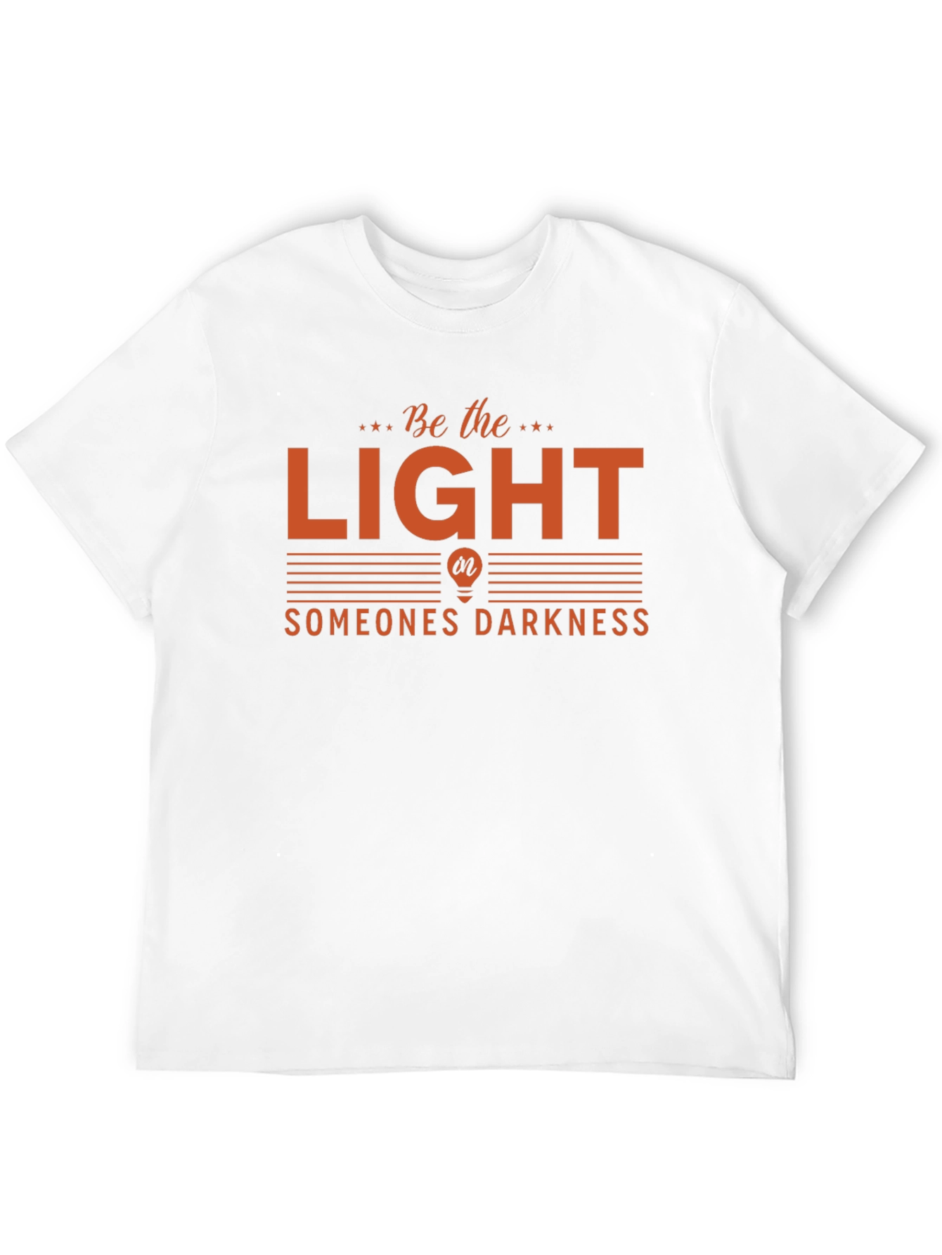 Be The Light Graphic Tee - Inspiring Black T-Shirt
