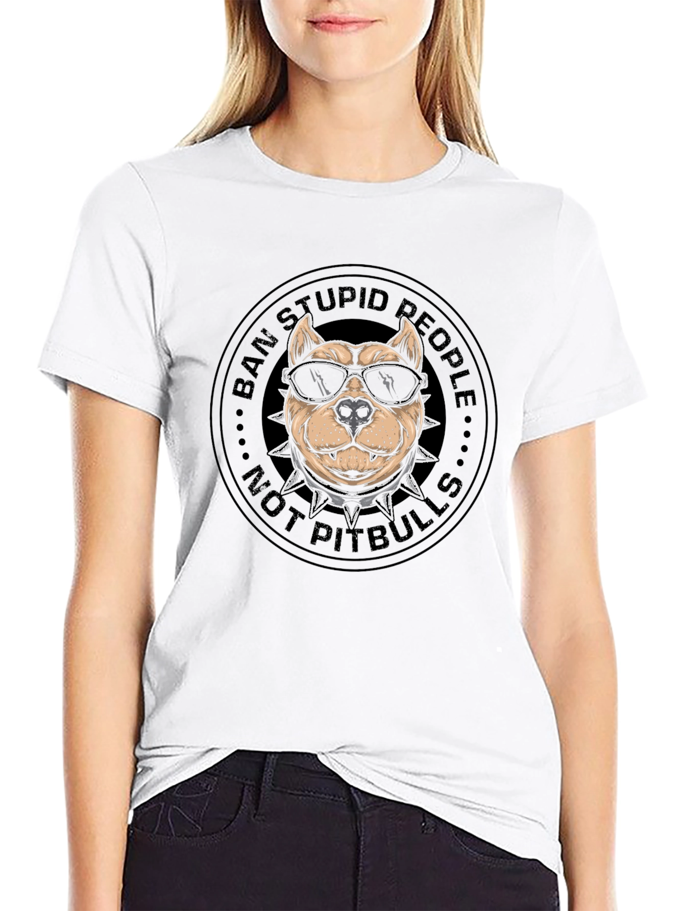 Ban Stupid People Not Pitbulls T-Shirt