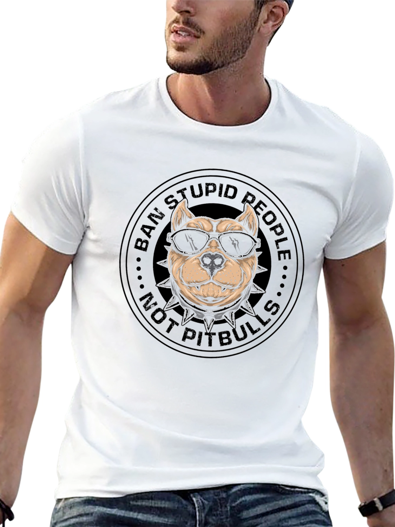 Ban Stupid People Not Pitbulls T-Shirt