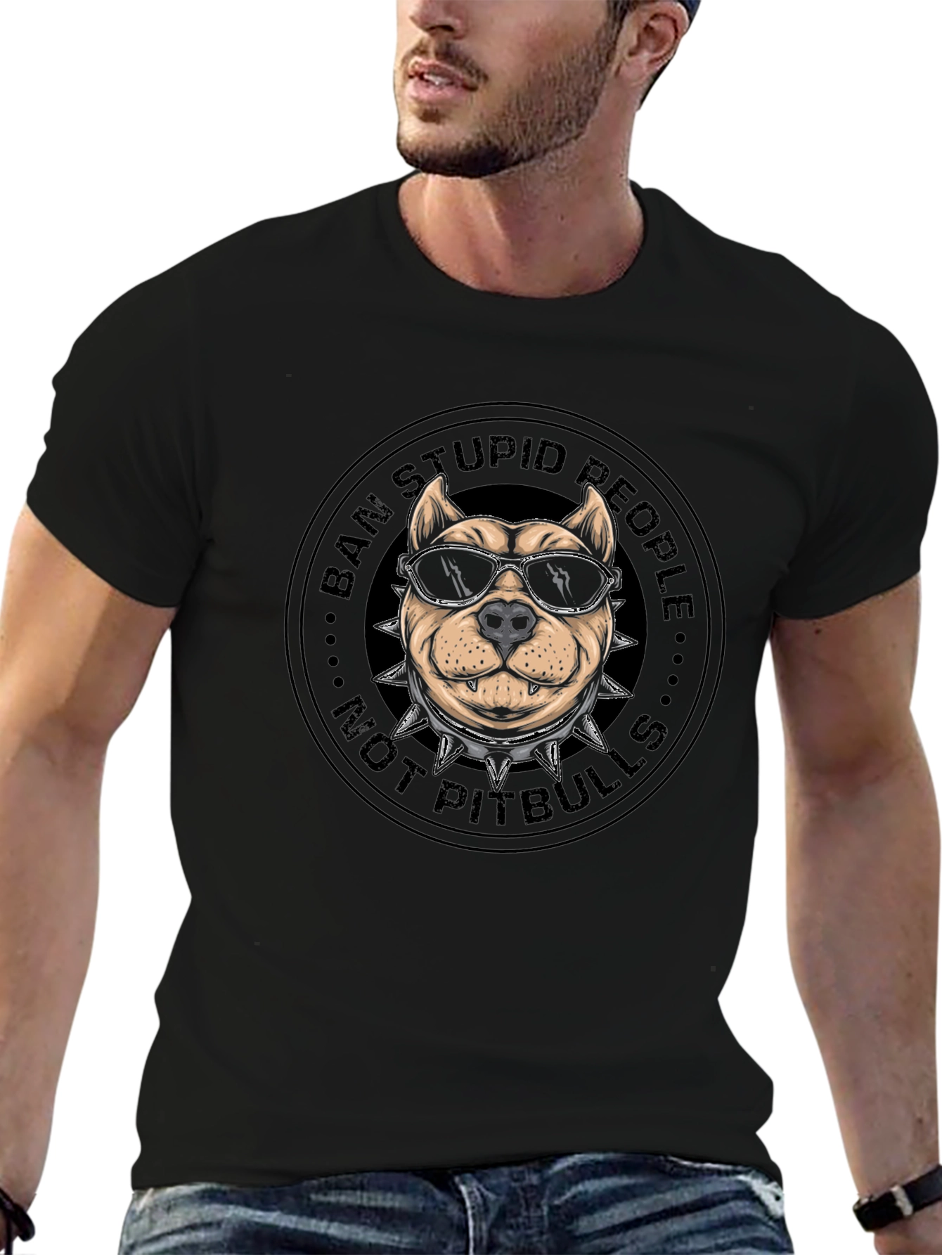 Ban Stupid People Not Pitbulls T-Shirt